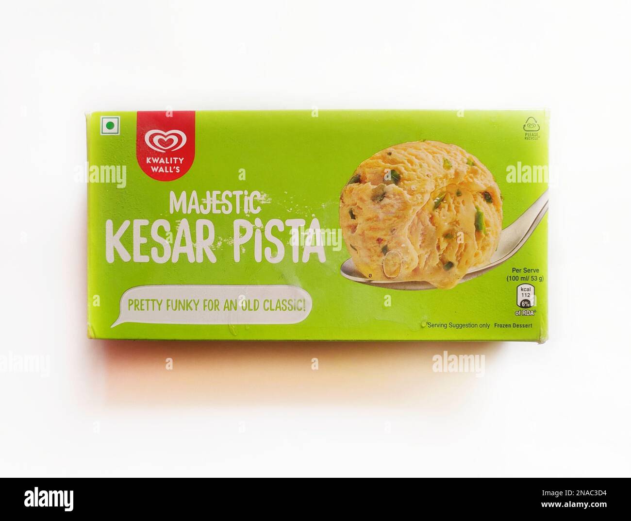 Kwality Wall's Party Pack, Kesar Pista icecream in isolated background