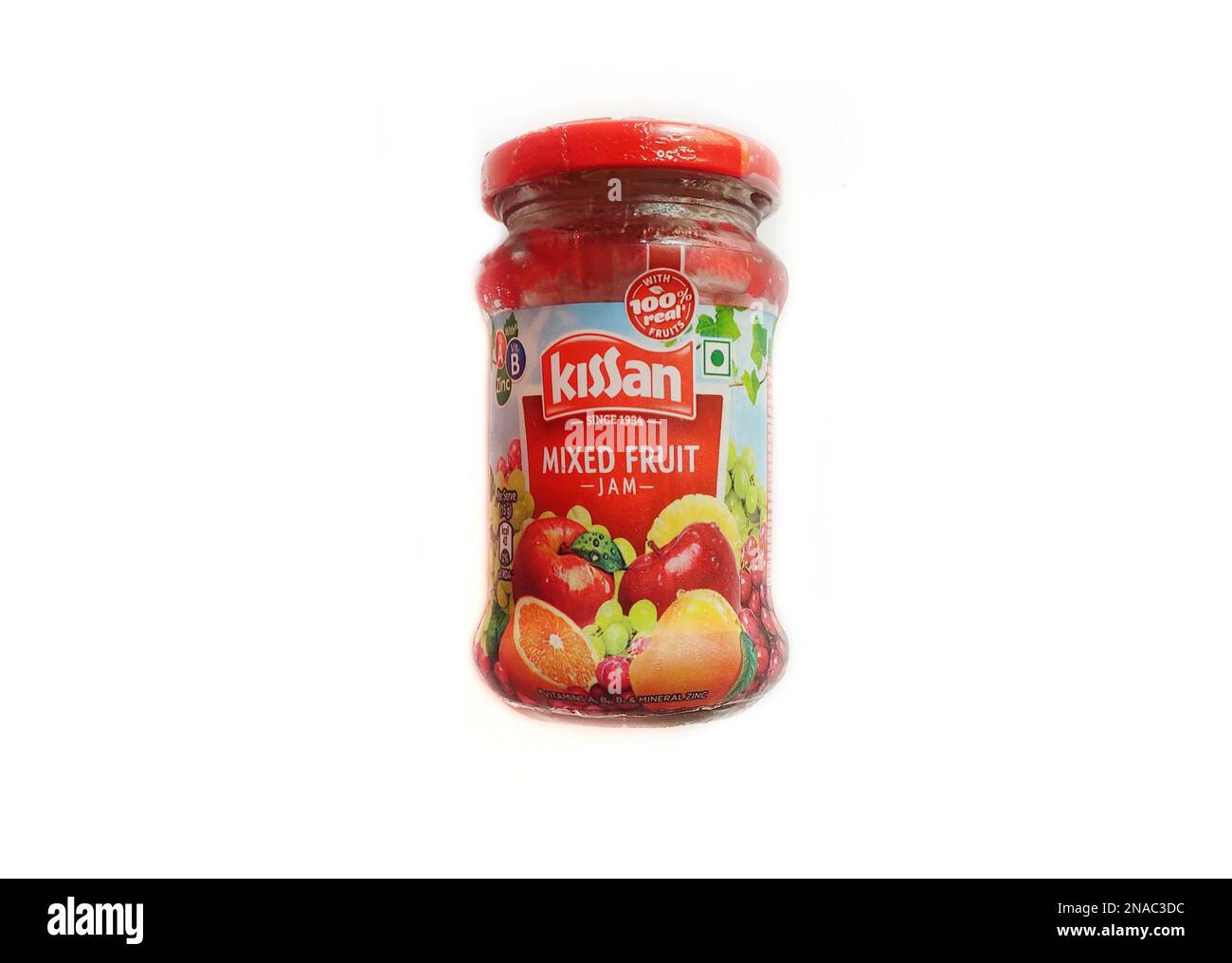 Kissan Mixed Fruit Jam with Real Fruit Ingredients Stock Photo Alamy