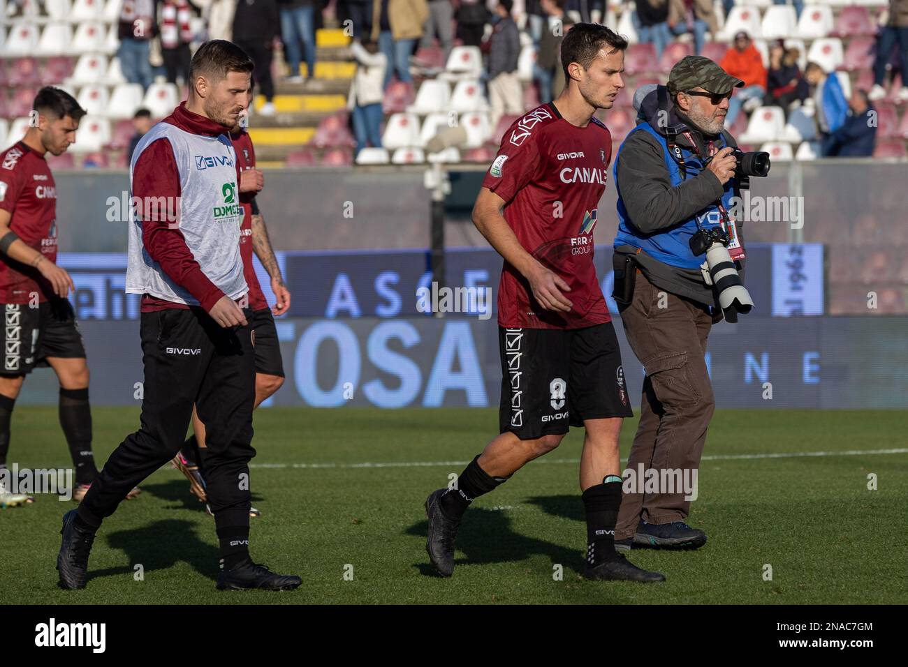 Reggio Calabria, Italy. 21st Jan, 2023. Reggina team during Reggina 1914 vs  Ternana Calcio, Italian soccer Serie B match in Reggio Calabria, Italy,  January 21 2023 Credit: Independent Photo Agency/Alamy Live News