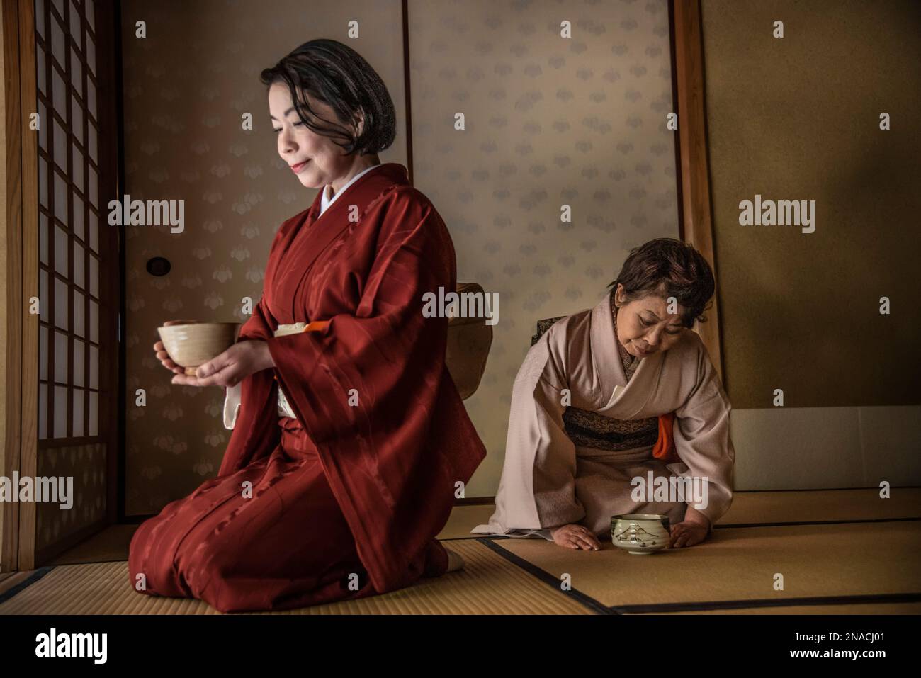 Tea ceremony at the Daishoin monastery on Miyajima island. The Japanese