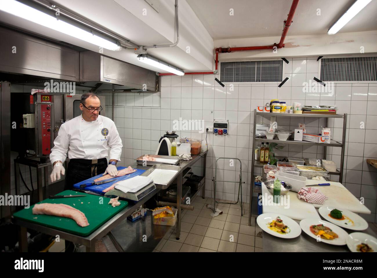Bernard Vaussion Head Chef of the Elysee Palace, cook for the Gala ...