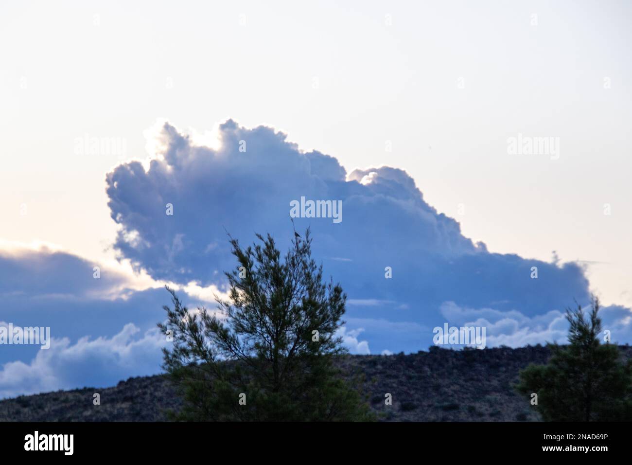 Karoo South Africa landscape and clouds Stock Photo