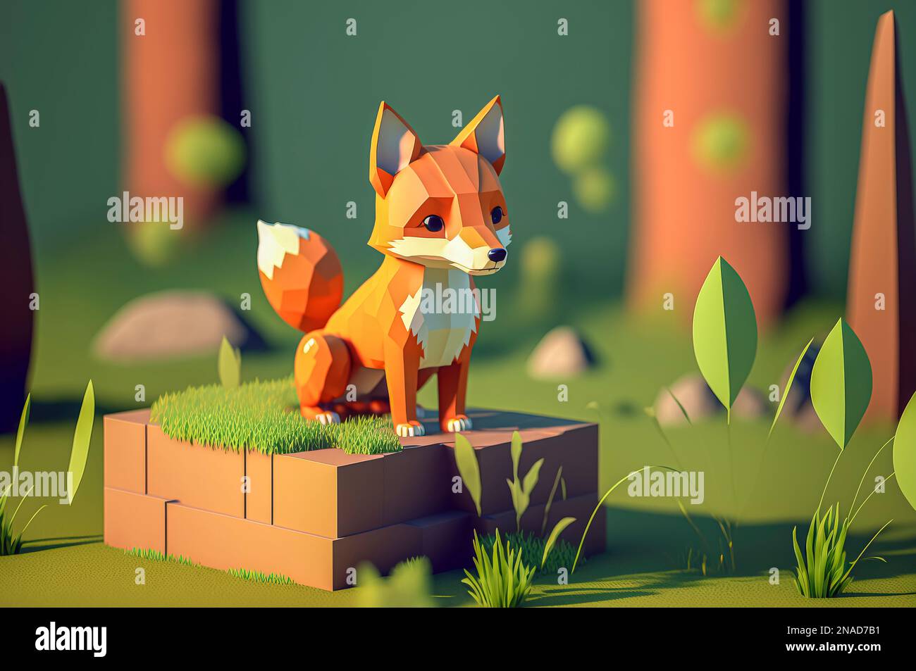 Fox, animals made of 3d cubes, voxel illustration for video games or illustrating 3d animation and vfx studios, created with Generative AI technology Stock Photo - Alamy Fox, animals made of 3d cubes, voxel illustration for video games or illustrating 3d animation and vfx studios, created with Generative AI technology Stock Photo - Alamy