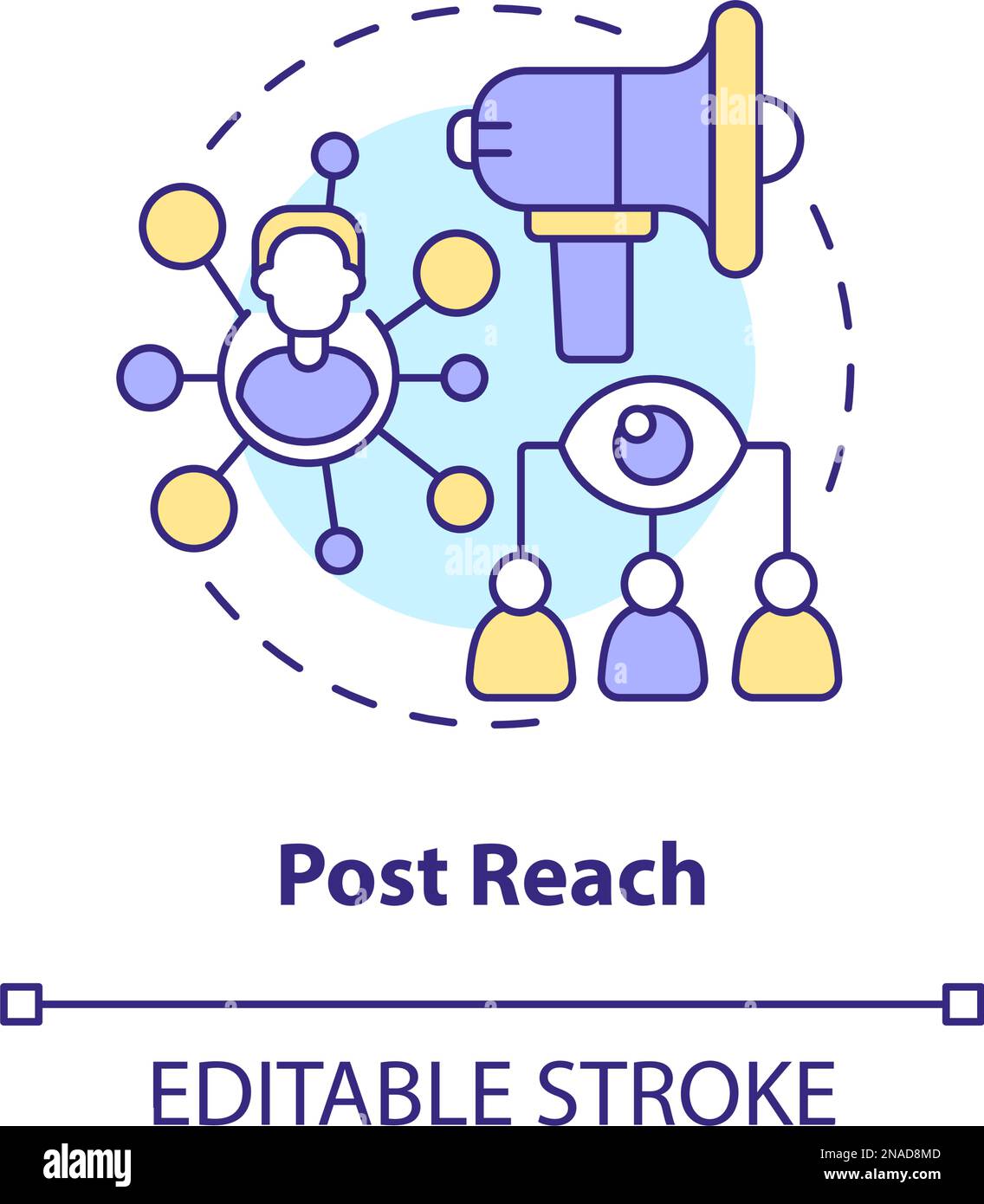 Post reach concept icon Stock Vector Image & Art Alamy