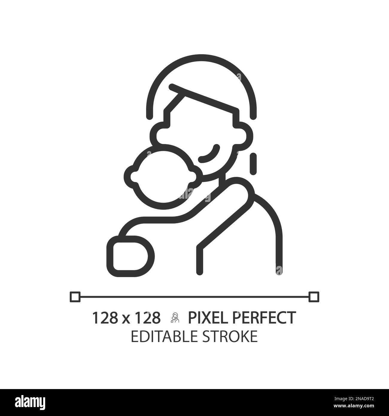 Mother pixel perfect linear icon Stock Vector Image & Art - Alamy