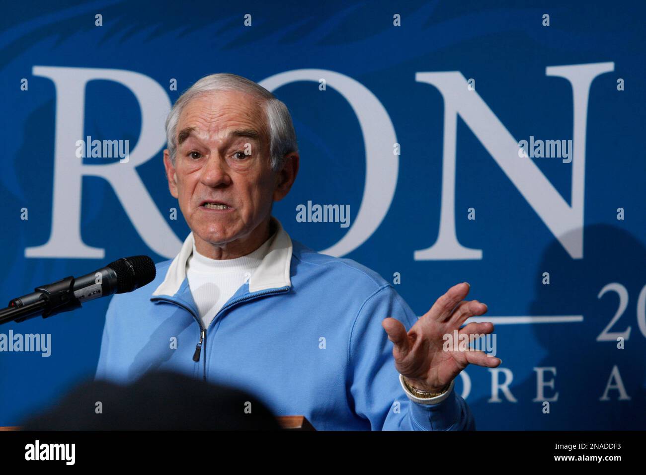 Republican presidential candidate, Rep. Ron Paul, RTexas, speaks at a campaign stop at the