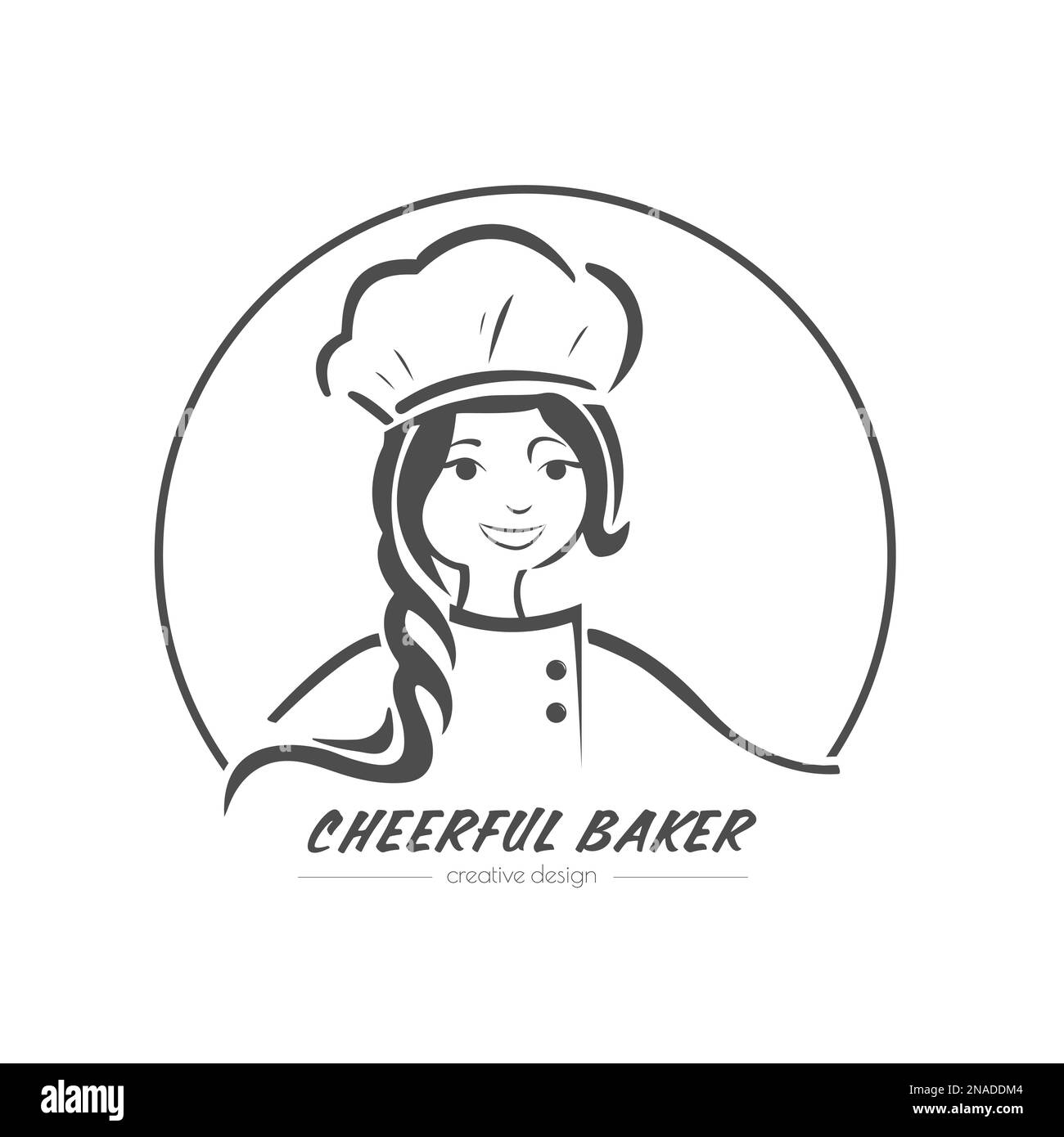 Baker. A template for a logo, an emblem, for web design and a creative