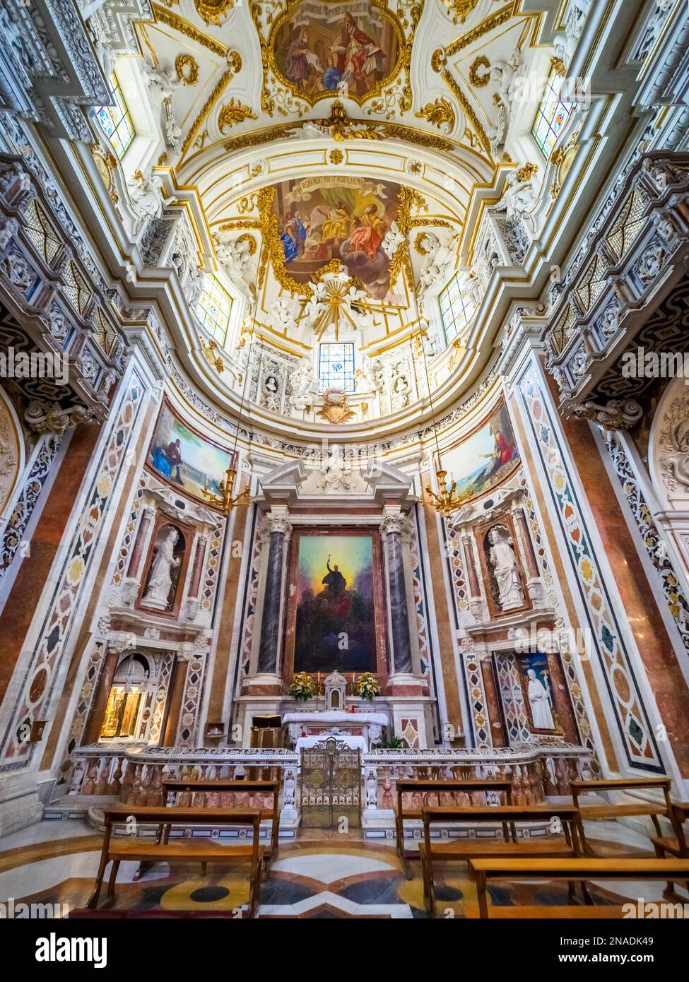 Chapel of San Francesco Xavier in the baroque style church of Jesus ...