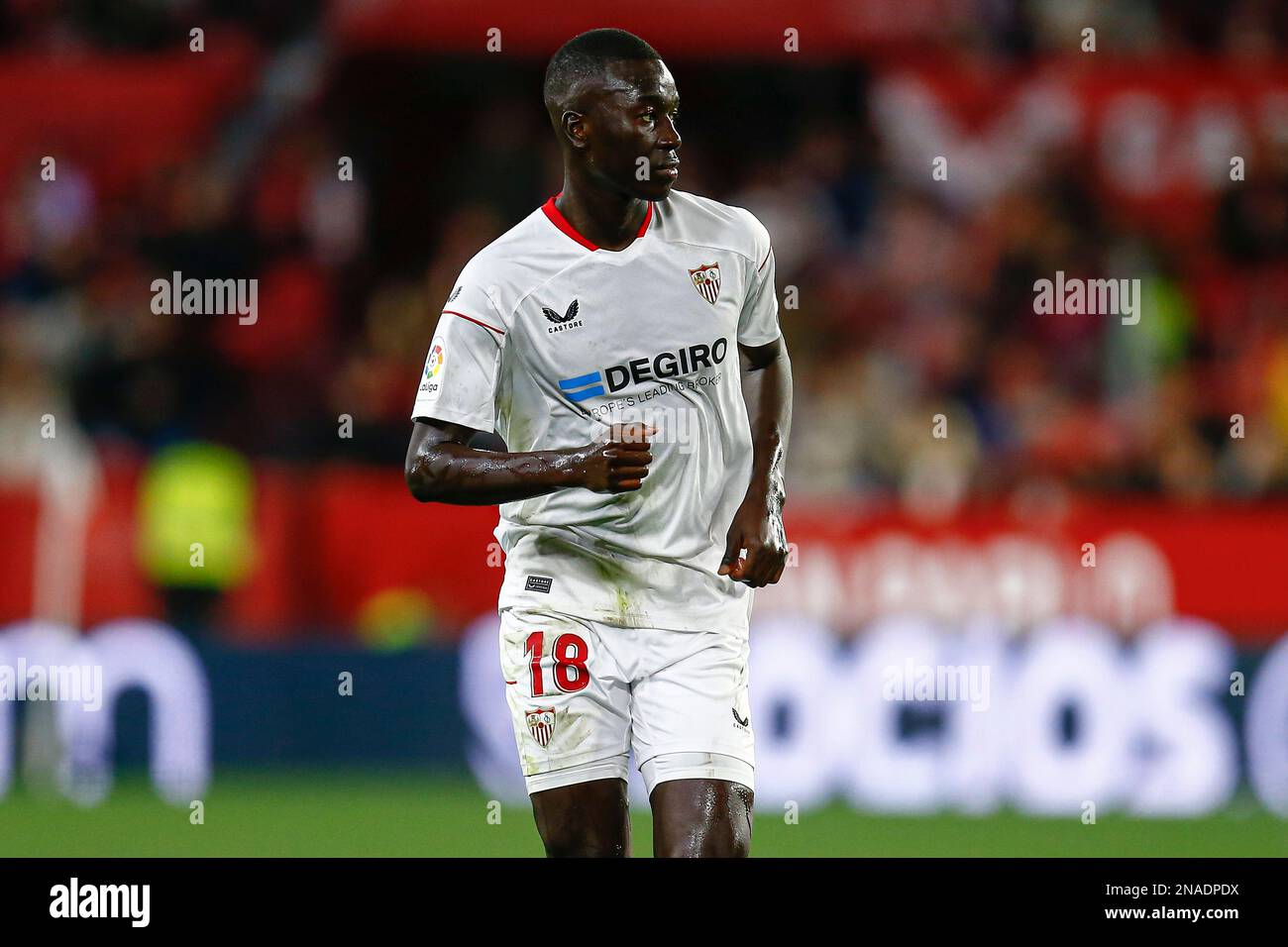 Pape Gueye of Sevilla FC during the La Liga match between Sevilla FC