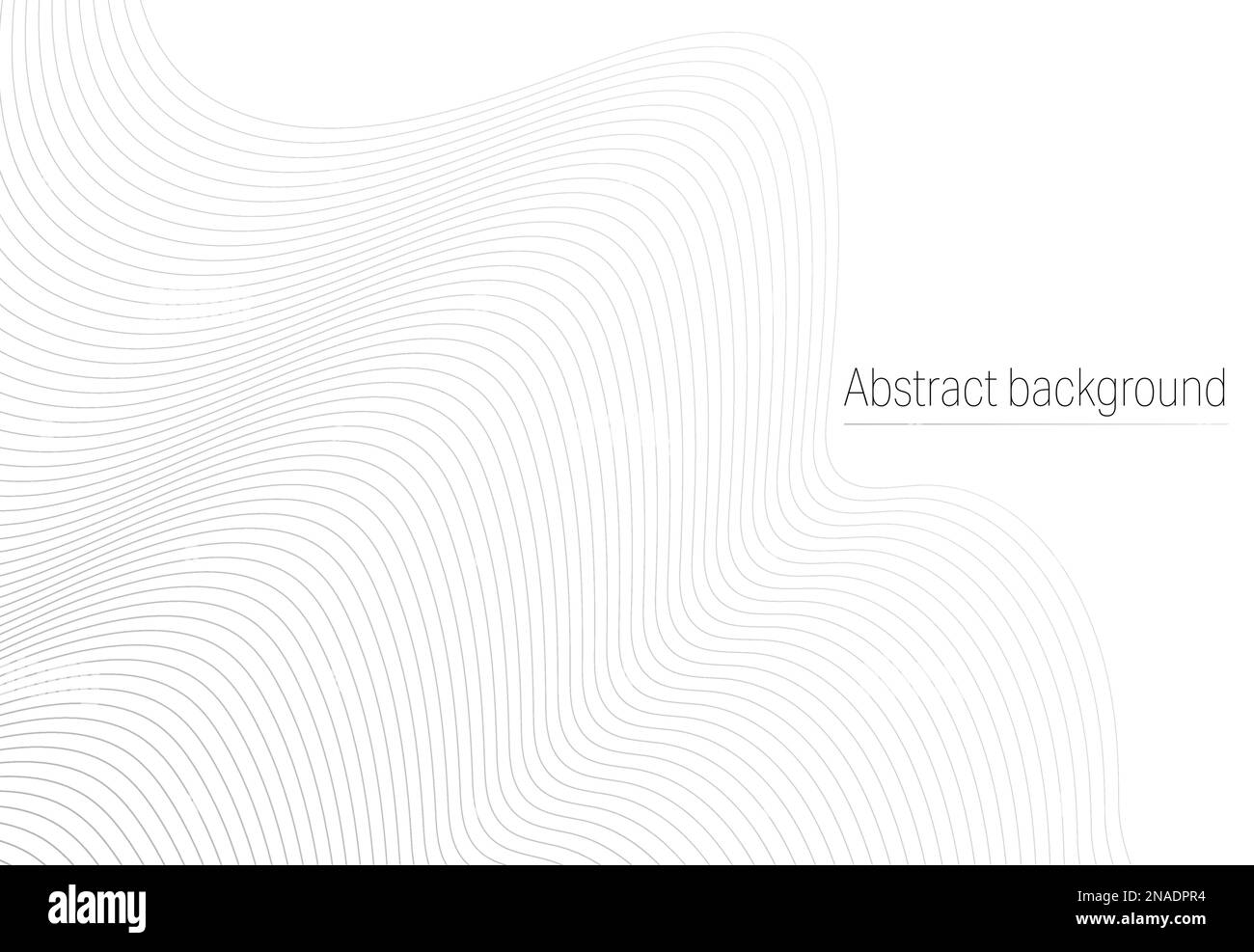 Dark wave curves on a light background. Sinuous lines for covers