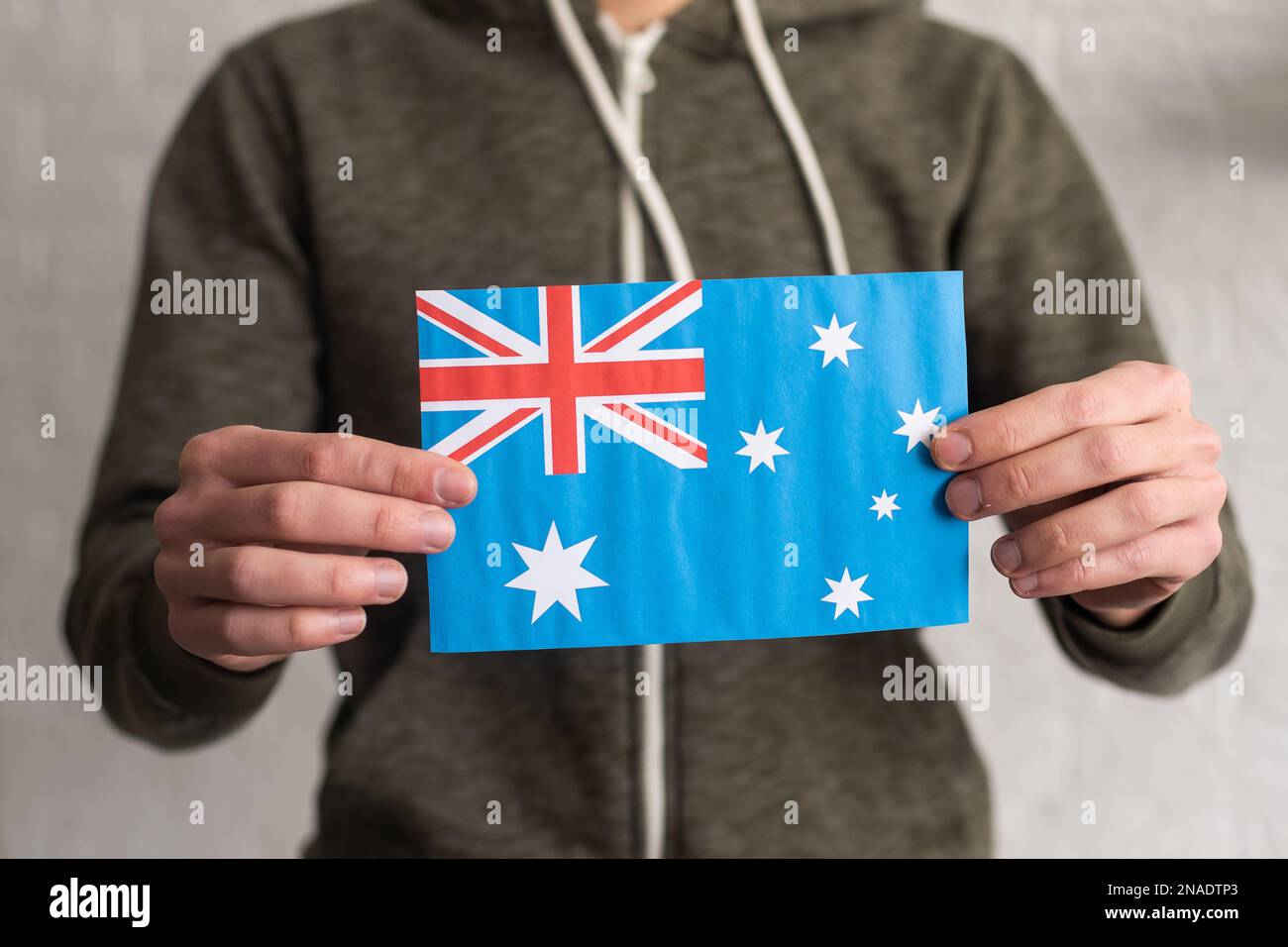 Australia country union jack flag Stock Photo - Alamy
