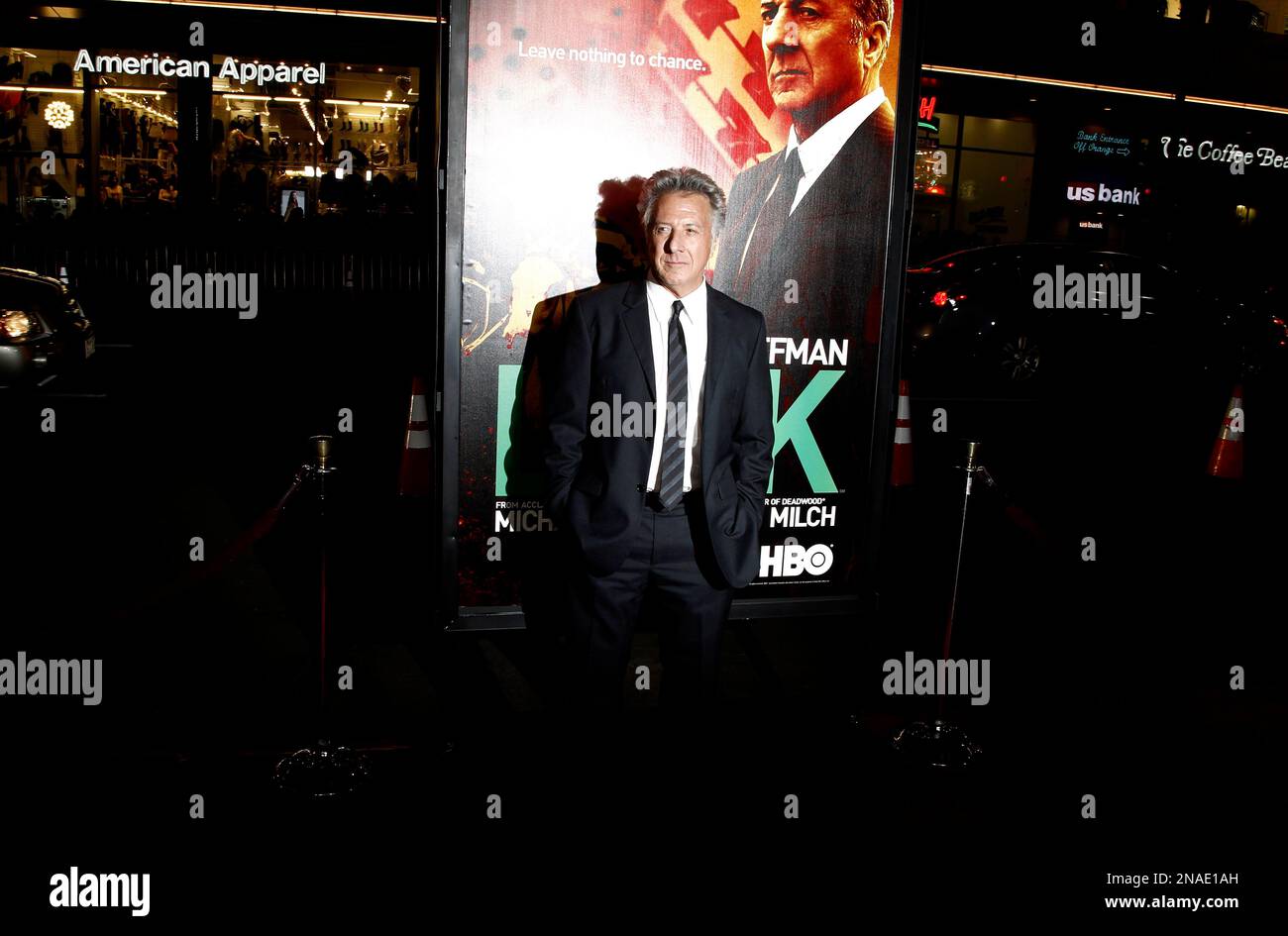 Cast member Dustin Hoffman arrives at the premiere for the HBO