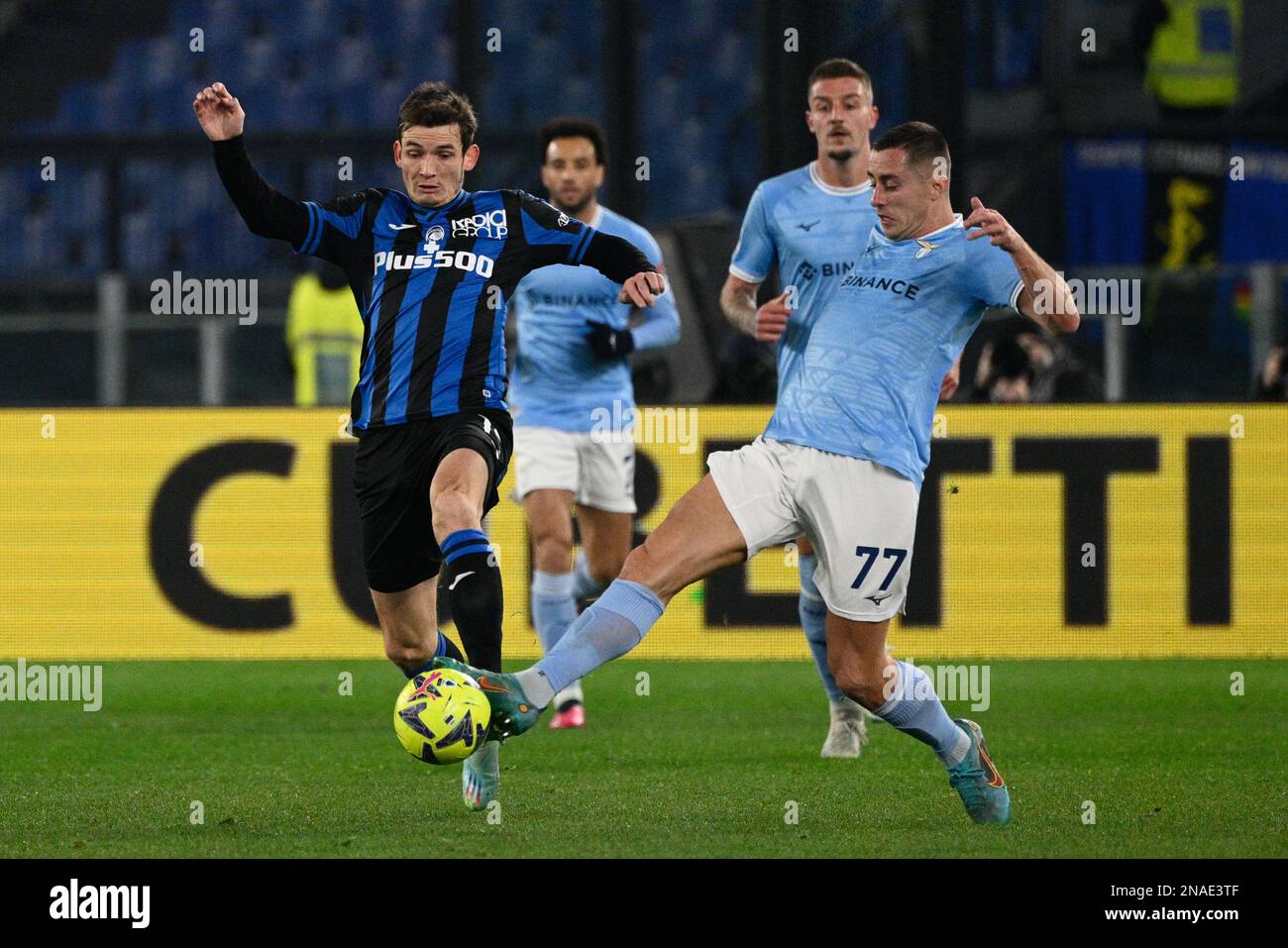 Marten De Roon (Atalanta) Adam Marusic (SS Lazio) during the Italian