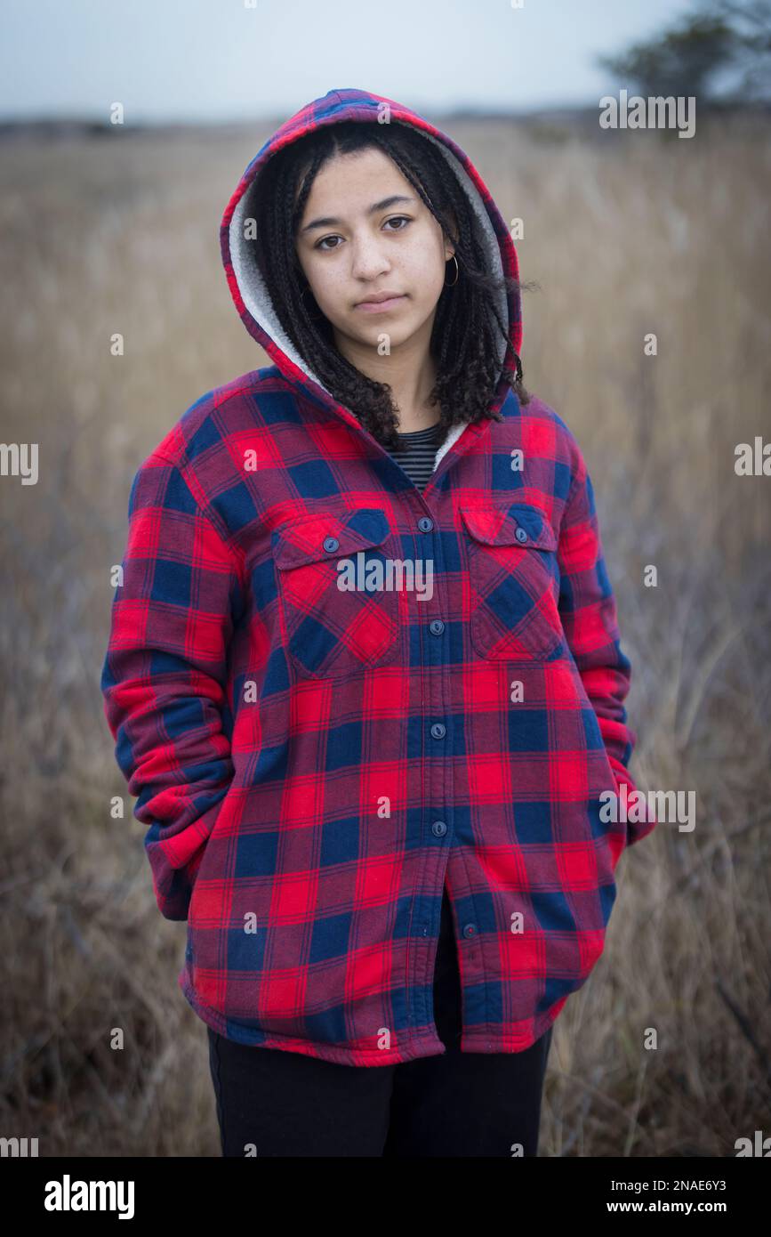 Young woman braids moody hi-res stock photography and images - Alamy