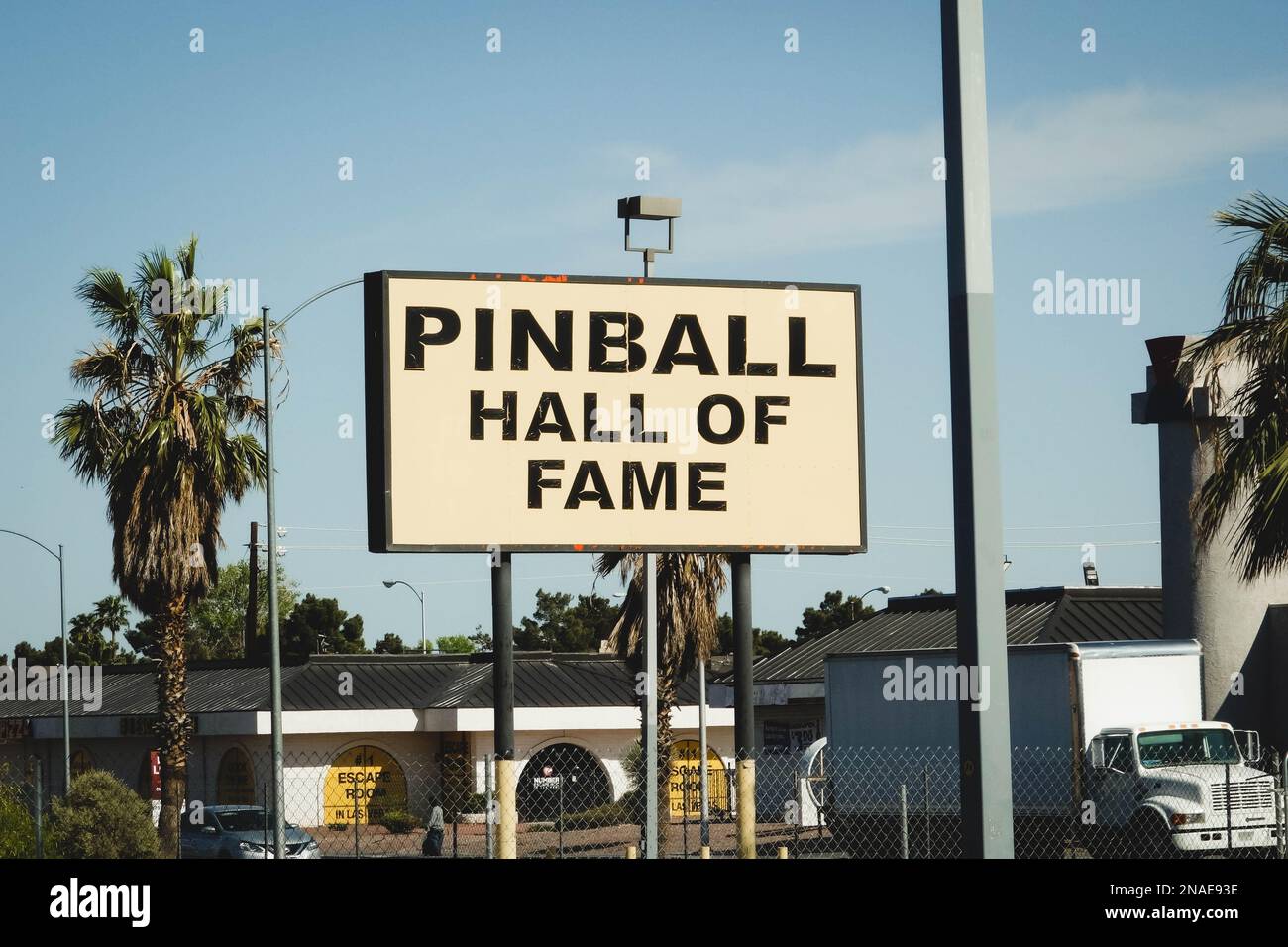 Sign for the Pinball Hall of Fame in Las Vegas Nevada Stock Photo Alamy