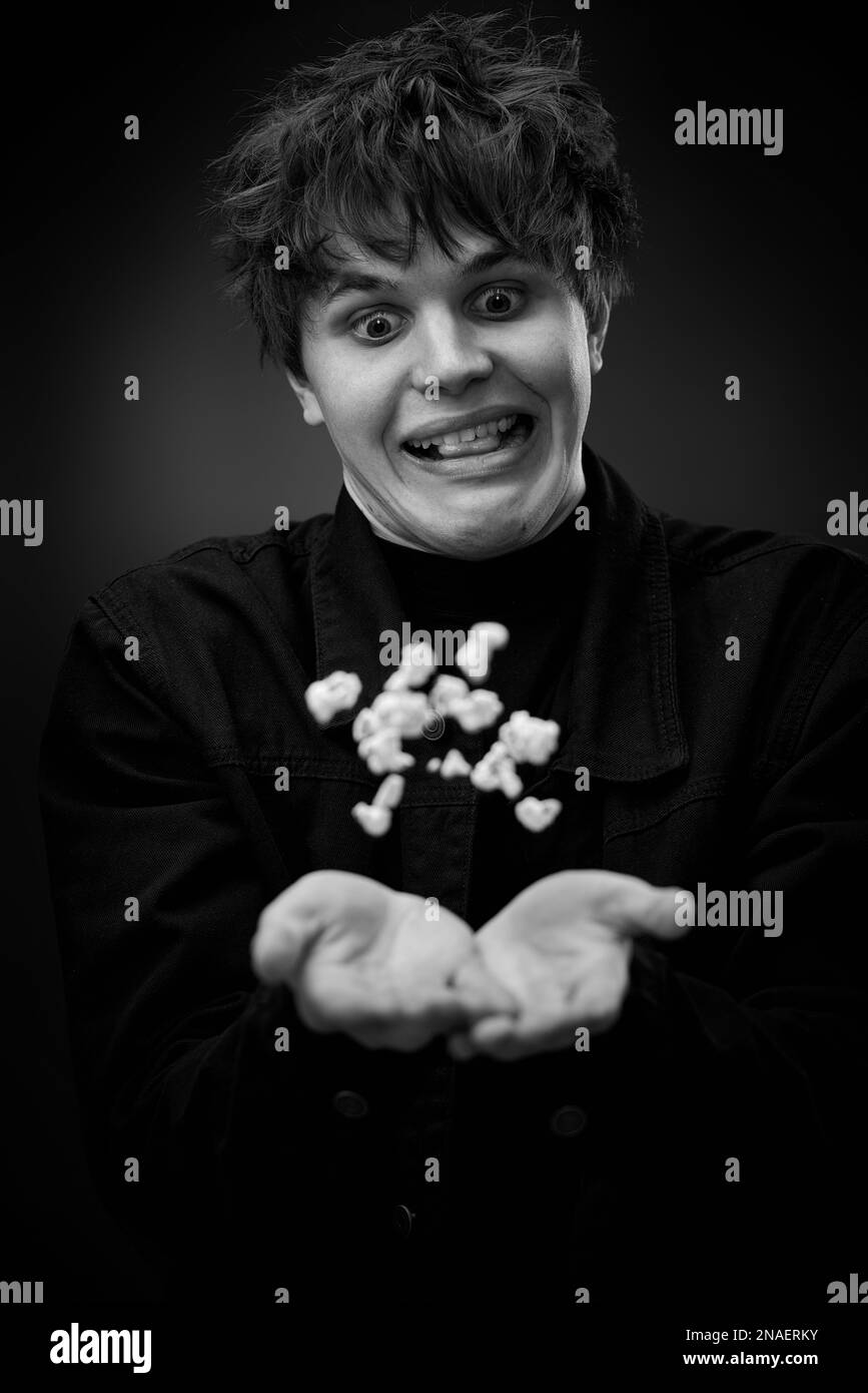 Foolish face Black and White Stock Photos & Images - Alamy