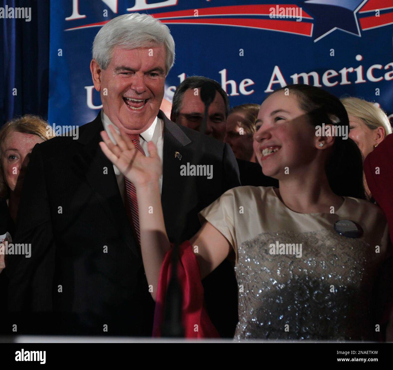 Republican presidential candidate and former House Speaker Newt