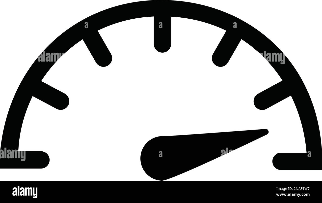 Speedometer, tachometer icon. Speed indicator sign. Internet car speed. Performance concept. Fast speed sign. Flat simple icon - stock vector. Stock Vector