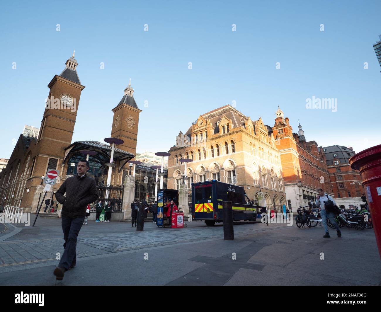 Liverpool Street London Railway Station Exterior at Liverpool Street in