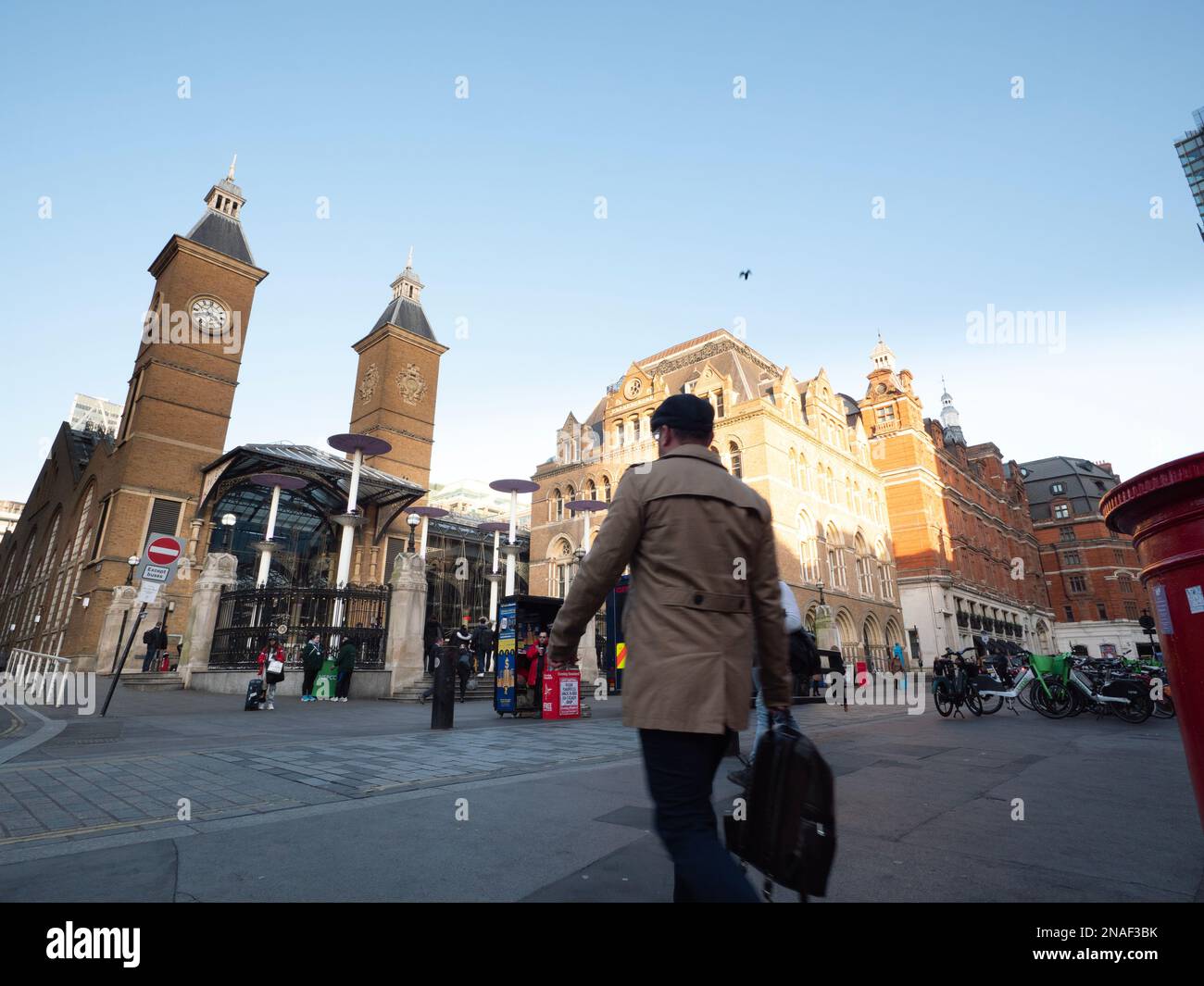 Liverpool Street London Railway Station Exterior at Liverpool Street in