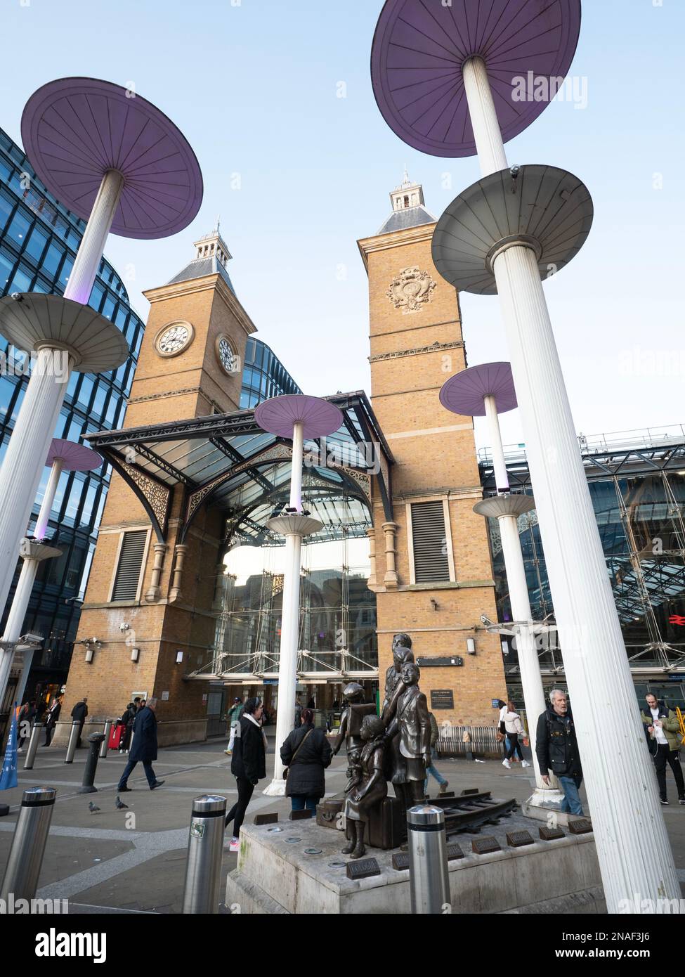 Liverpool Street London Railway Station Exterior at Liverpool Street in