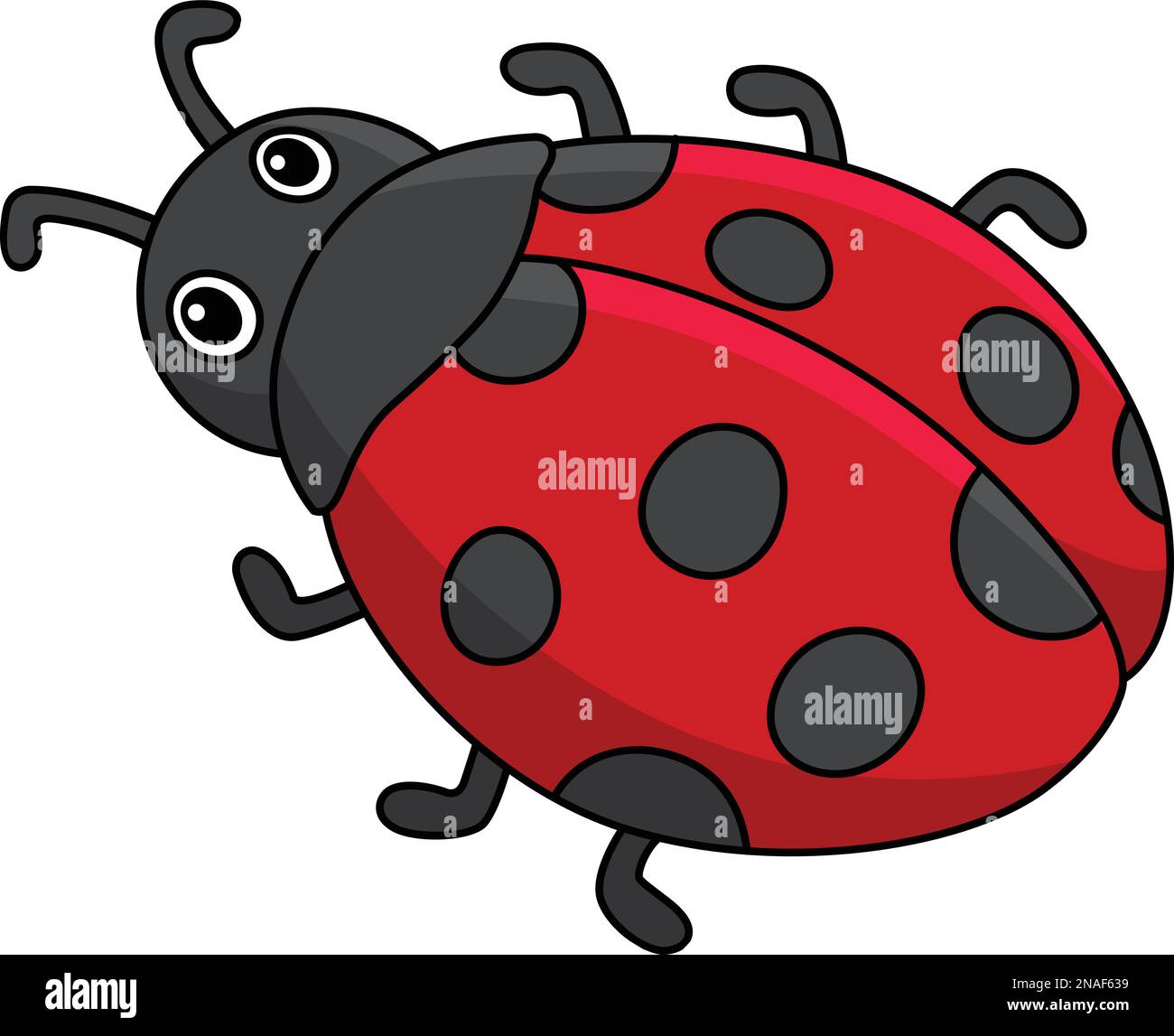 Ladybug Cartoon Colored Clipart Illustration Stock Vector Image & Art