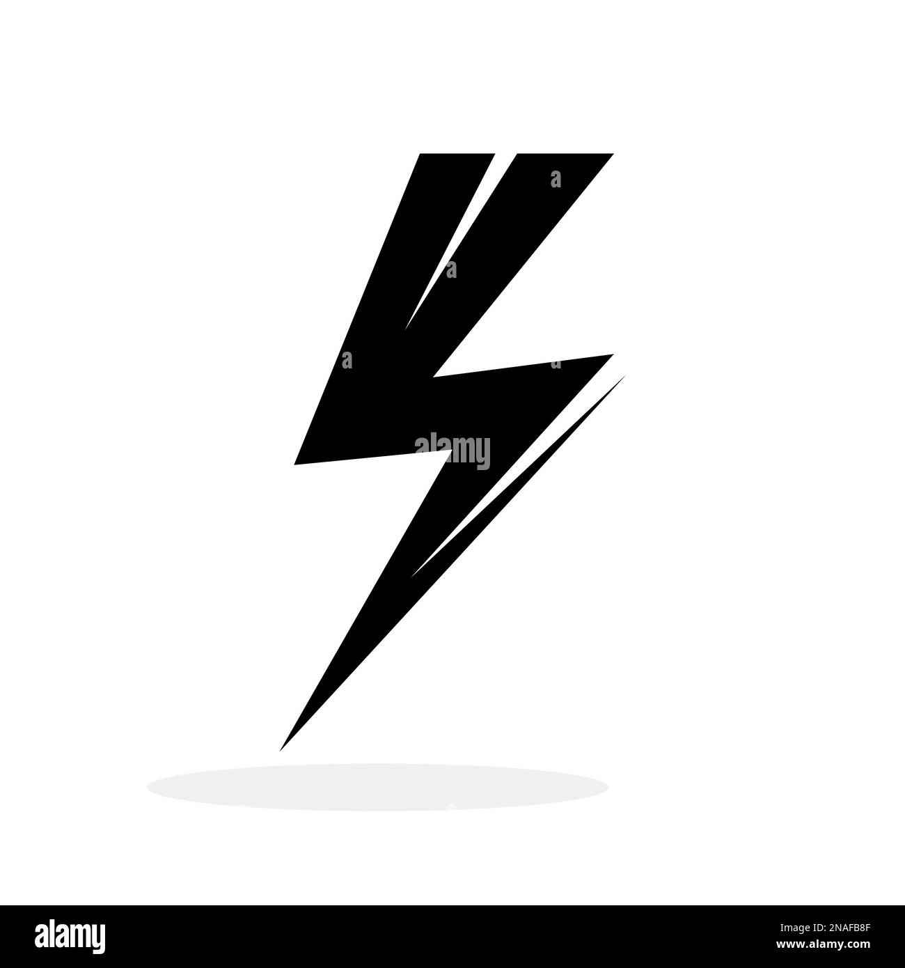 Lightning icon. Electric discharge concept. Power icon. Abstract logo