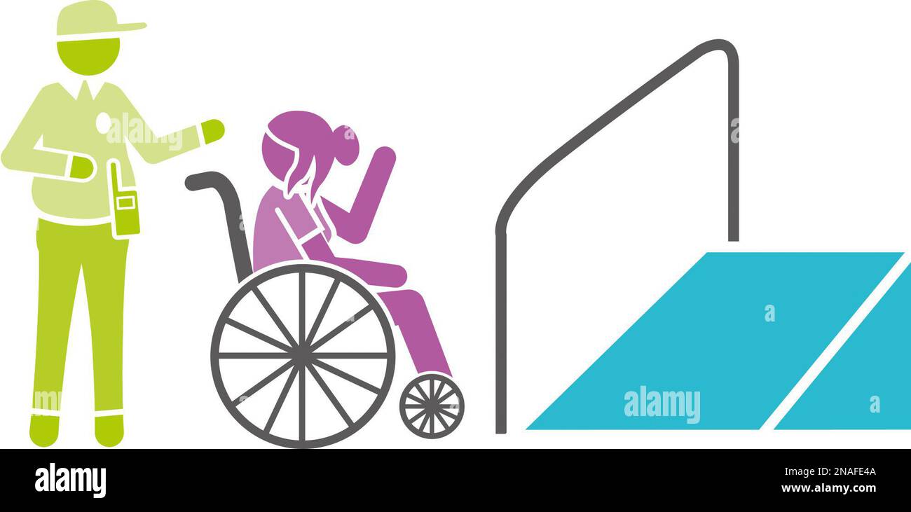 Wheelchair ramp disabled access Stock Photo Alamy