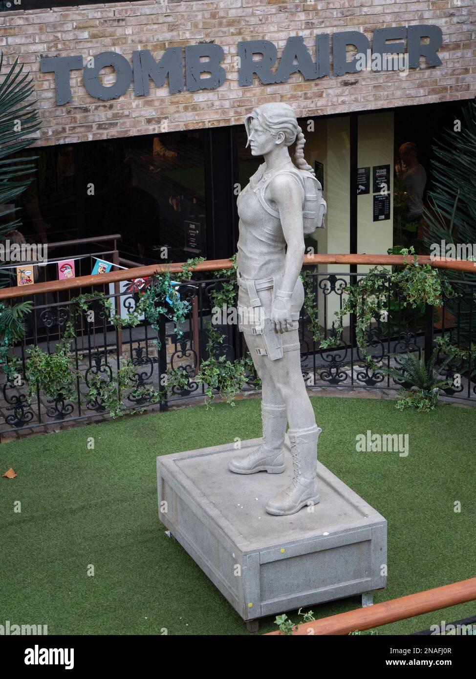 A Statue of Lara Croft aka Tomb Raider Stock Photo Alamy