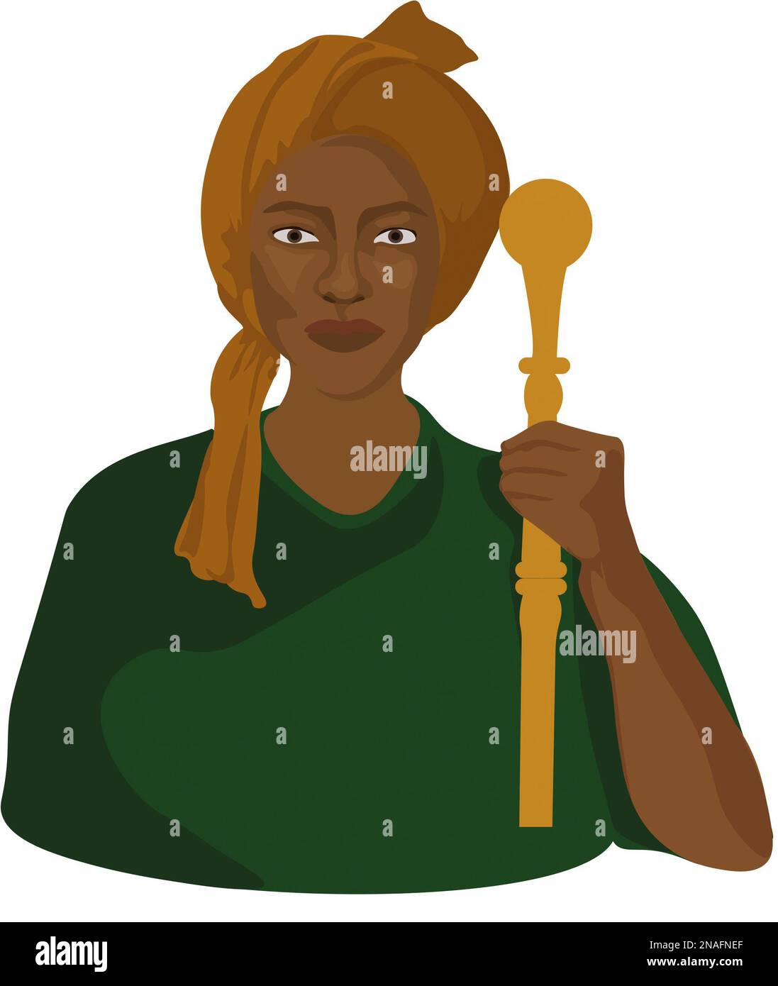 Illustration of African ruler Queen Amina of Zazzau Stock Photo - Alamy