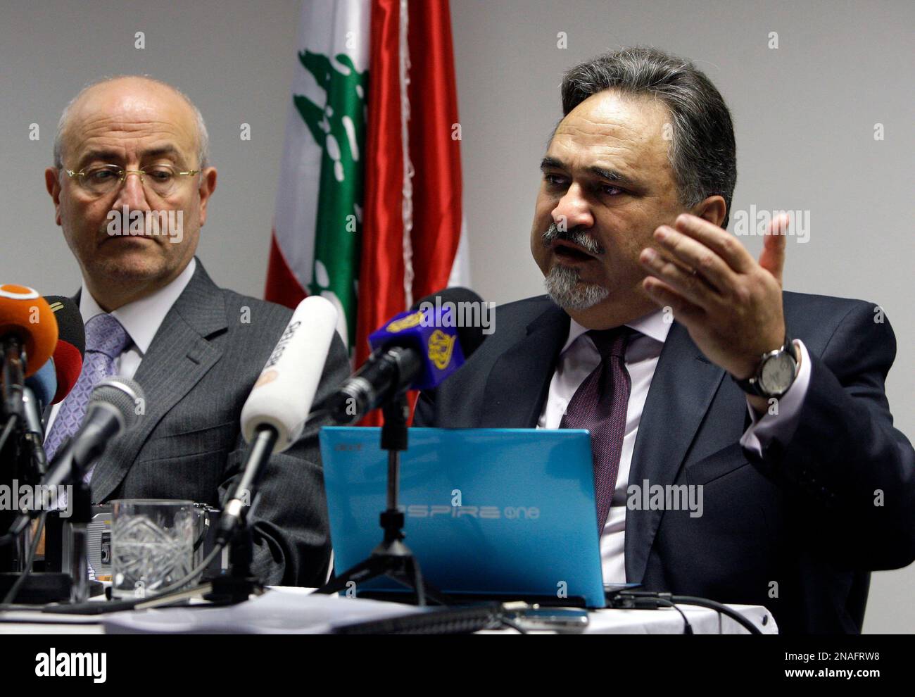 Lebanese Captain Mohammed Aziz, a member of the investigation committee ...