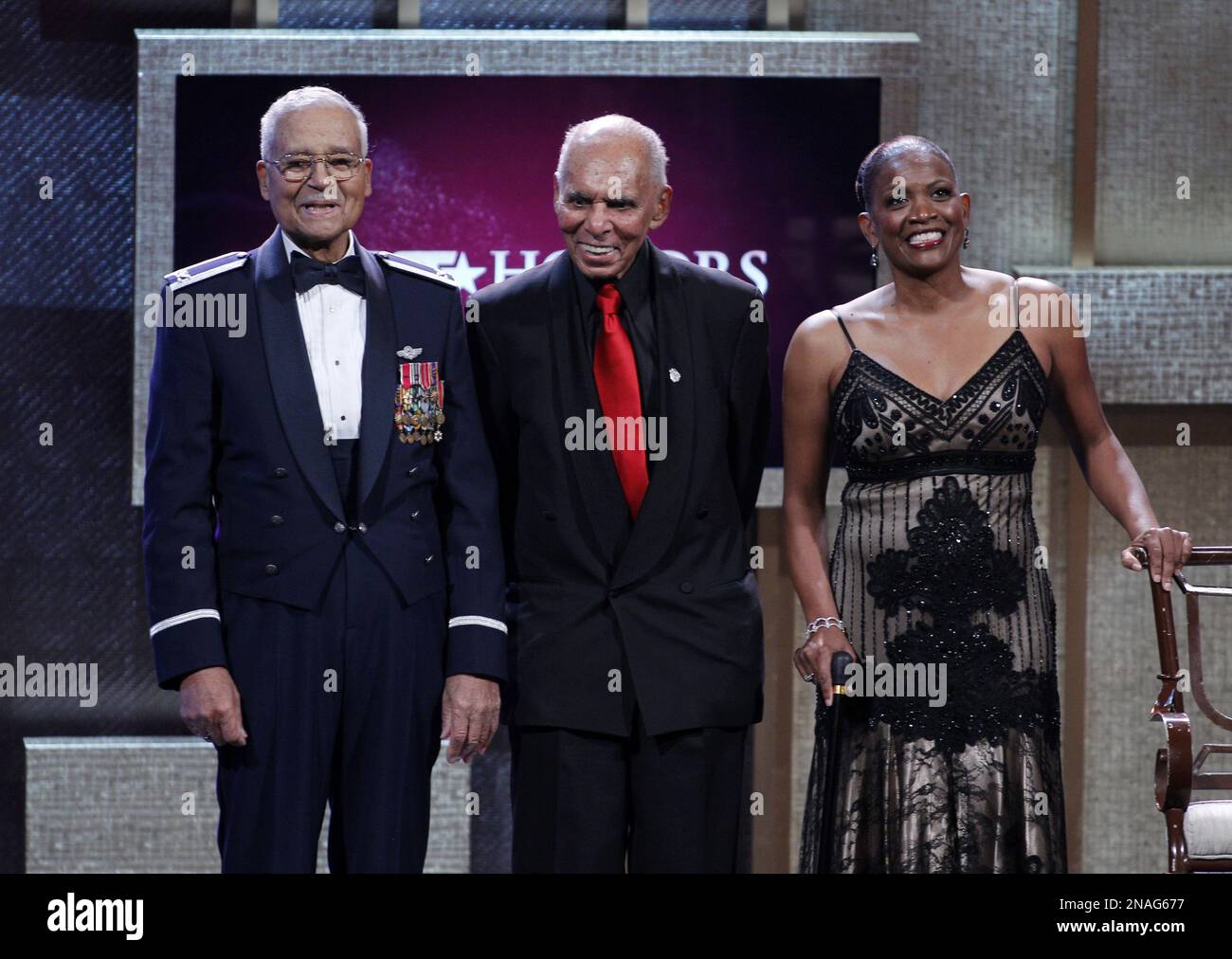 BET honorees Tuskegee Airmen Colonel Charles McGee and Dr. Roscoe C