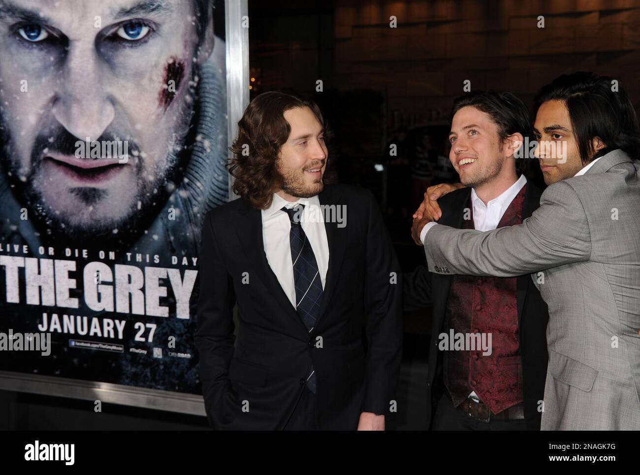 Spencer Silva, from left, Jackson Rathbone, Avi Shankar arrives at the