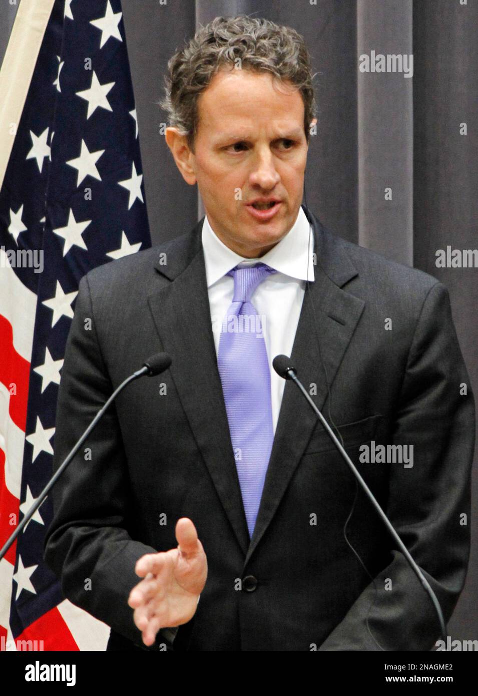 Tim Geithner U.S. Treasury Secretary Timothy Geithner speaks during a joint press ...