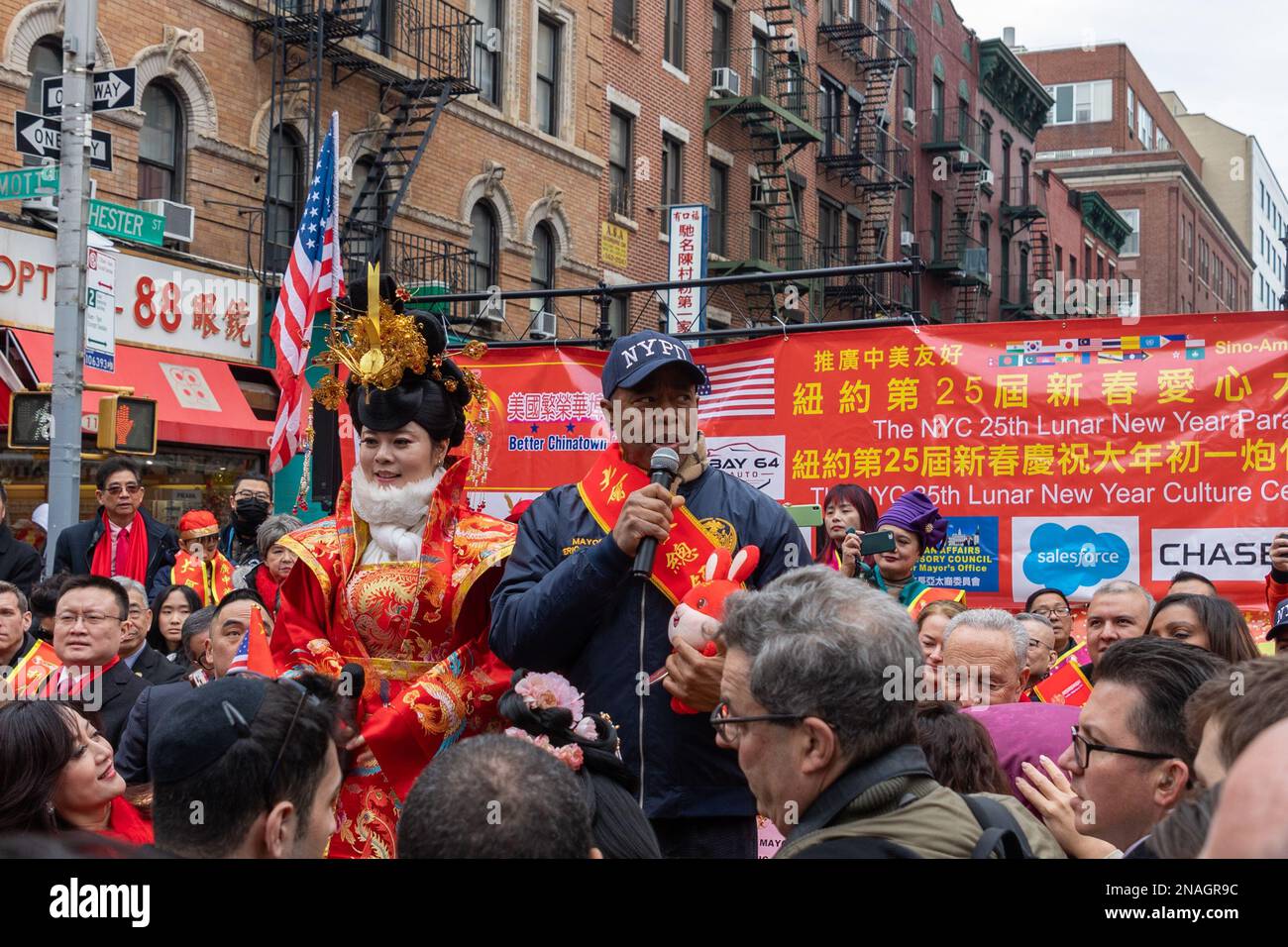 A group of people dressed in colorful costumes and outfits gathered ...