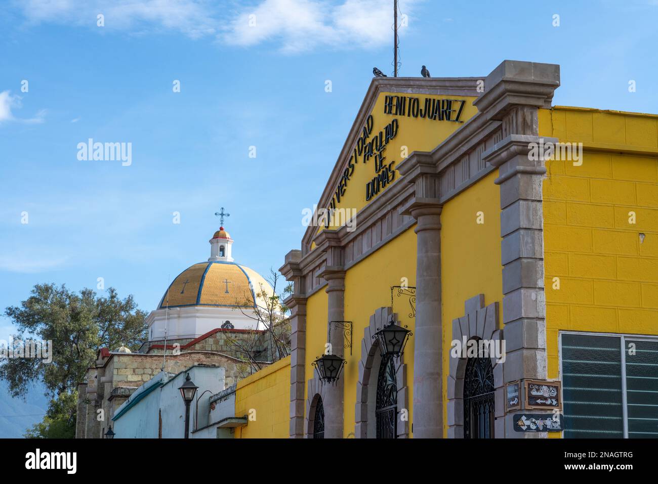 The University of Benito Juarez language building in the historic city