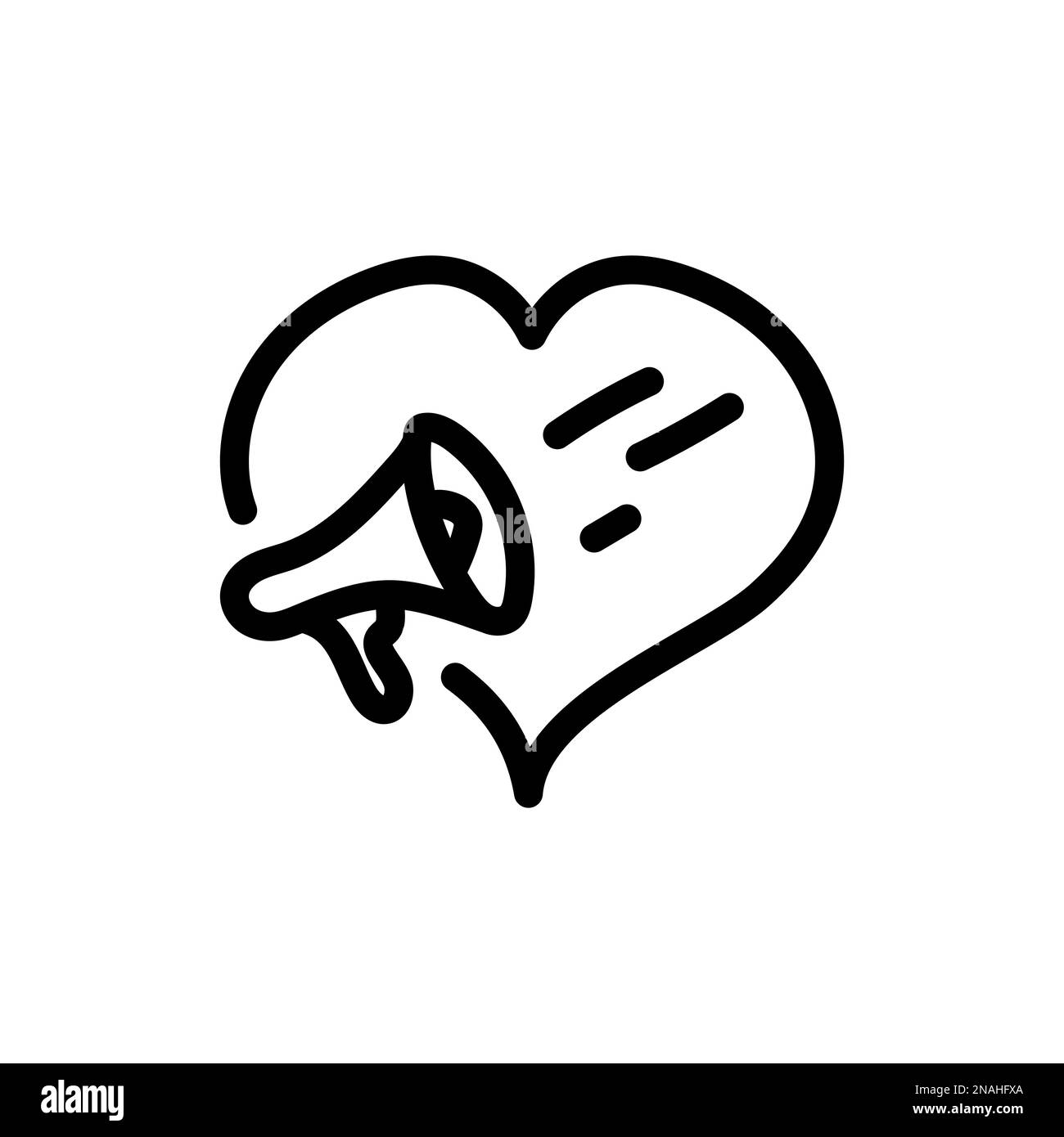 Simple vector icons. Flat illustration on a theme megaphone Stock ...