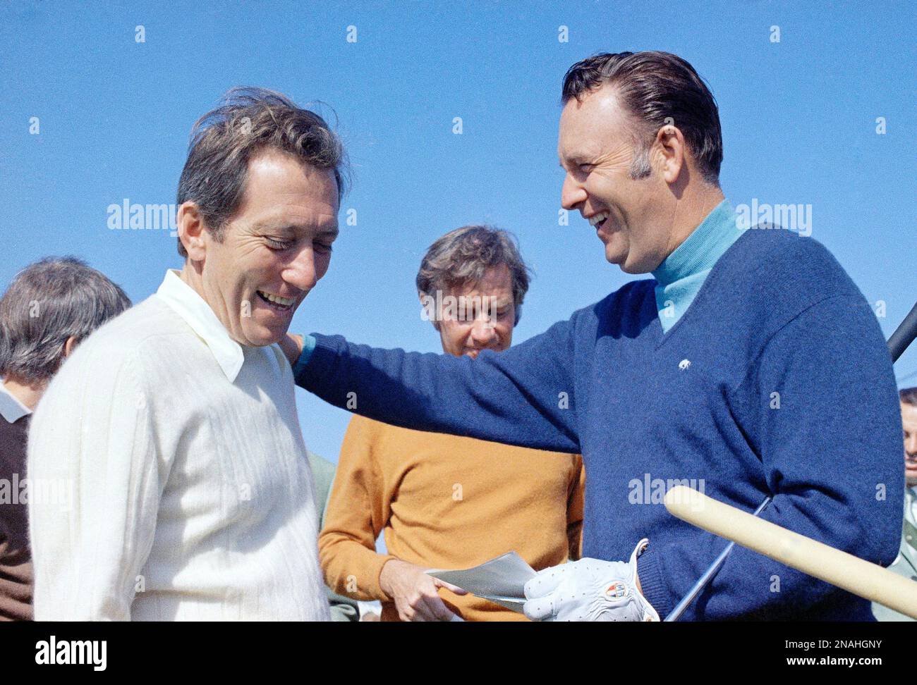 Singer Andy Williams and Billy Casper (golf pro) at the Bob Hope