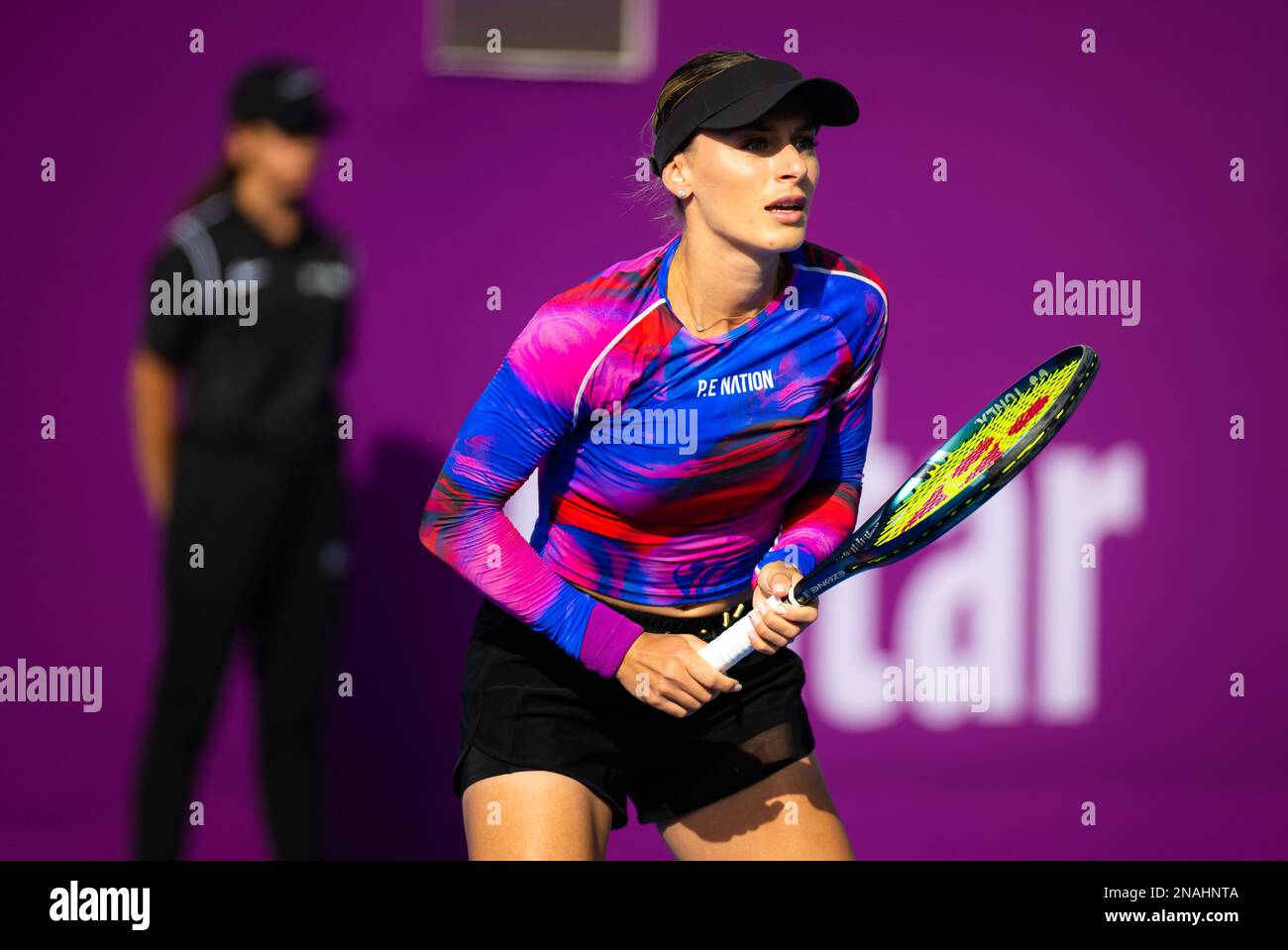 Ana Bogdan of Romania during the first round of qualifications of the 2023 Qatar Totalenergies