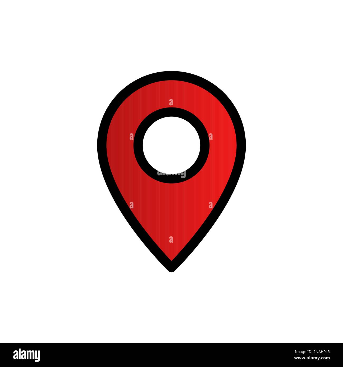 Simple vector icons. Flat illustration on a theme location Stock Vector