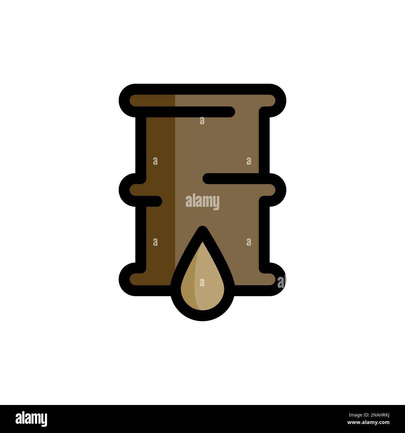 Simple vector icons. Flat illustration on a theme oil Stock Vector
