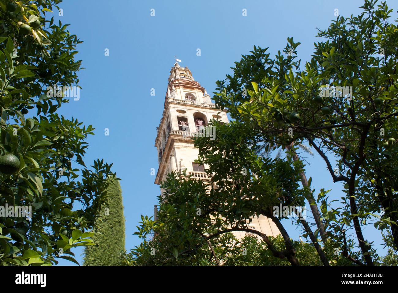 Torre del Alminar, Mezquita, Cordoba, Andalusia, Spain Stock Photo