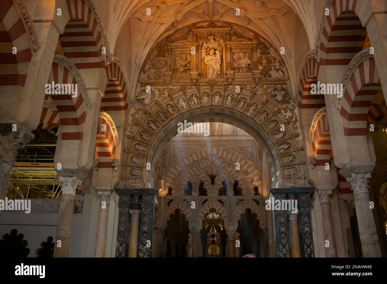 Hypostyle Prayer Hall, Mezquita, Cordoba, Andalusia, Spain Stock Photo