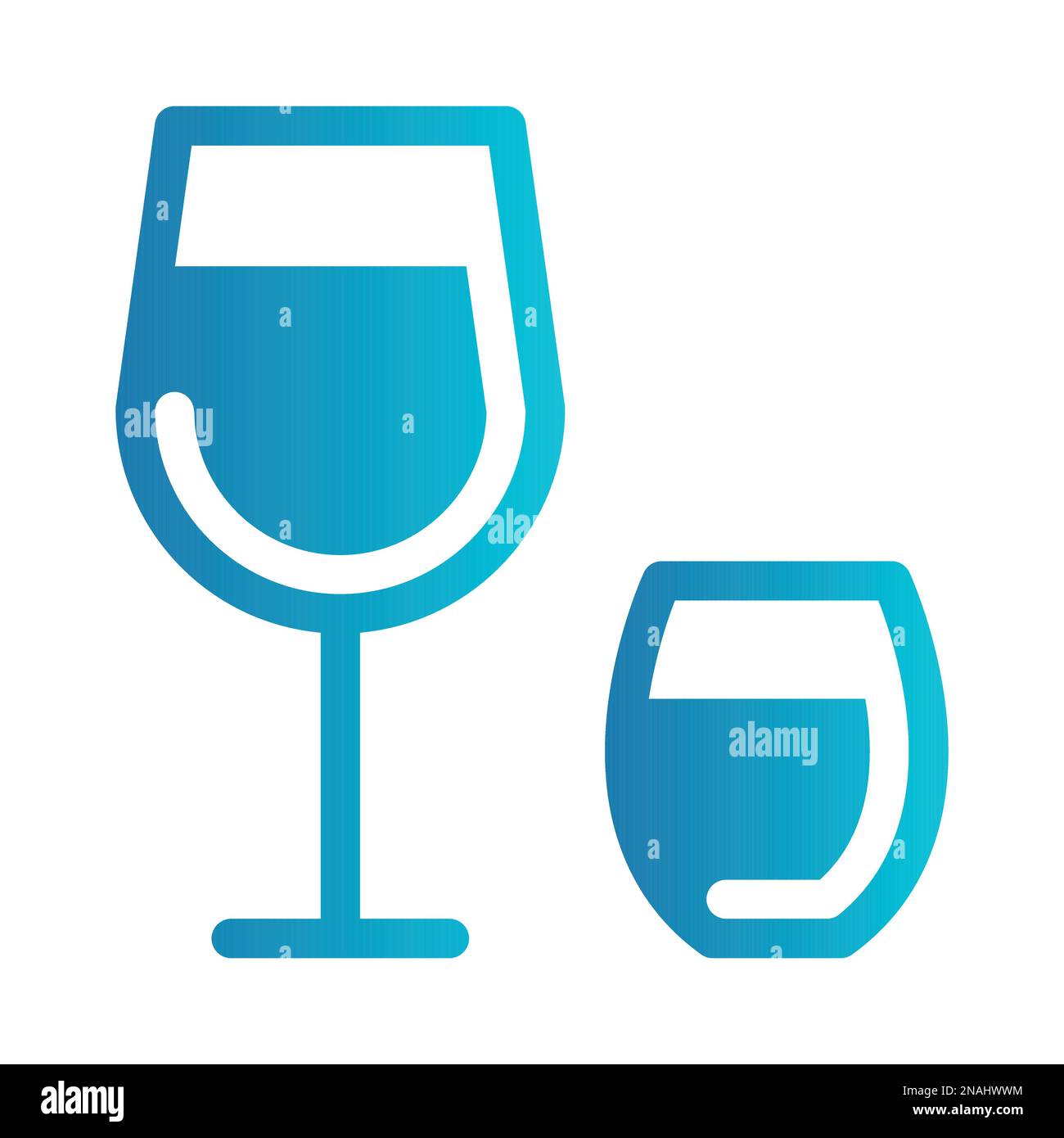 Simple vector icon wine glass Stock Vector Image & Art - Alamy