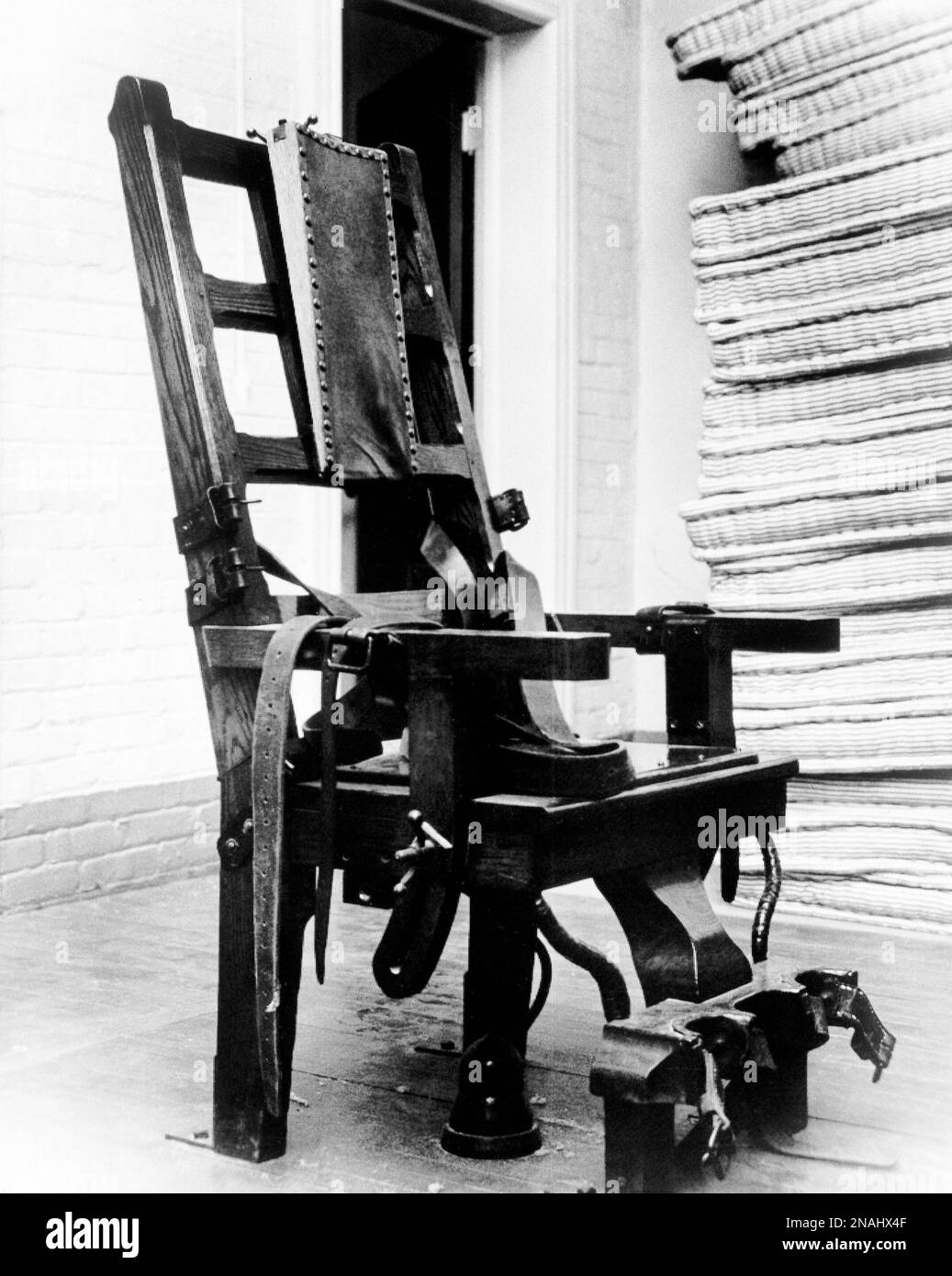 The electric chair at Trenton State Prison has had to give way to the