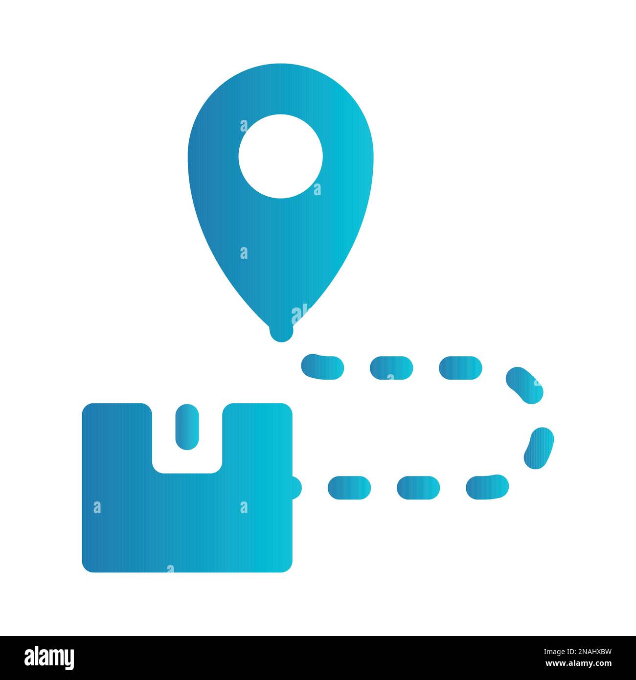 Simple vector icon shopping delivery Stock Vector