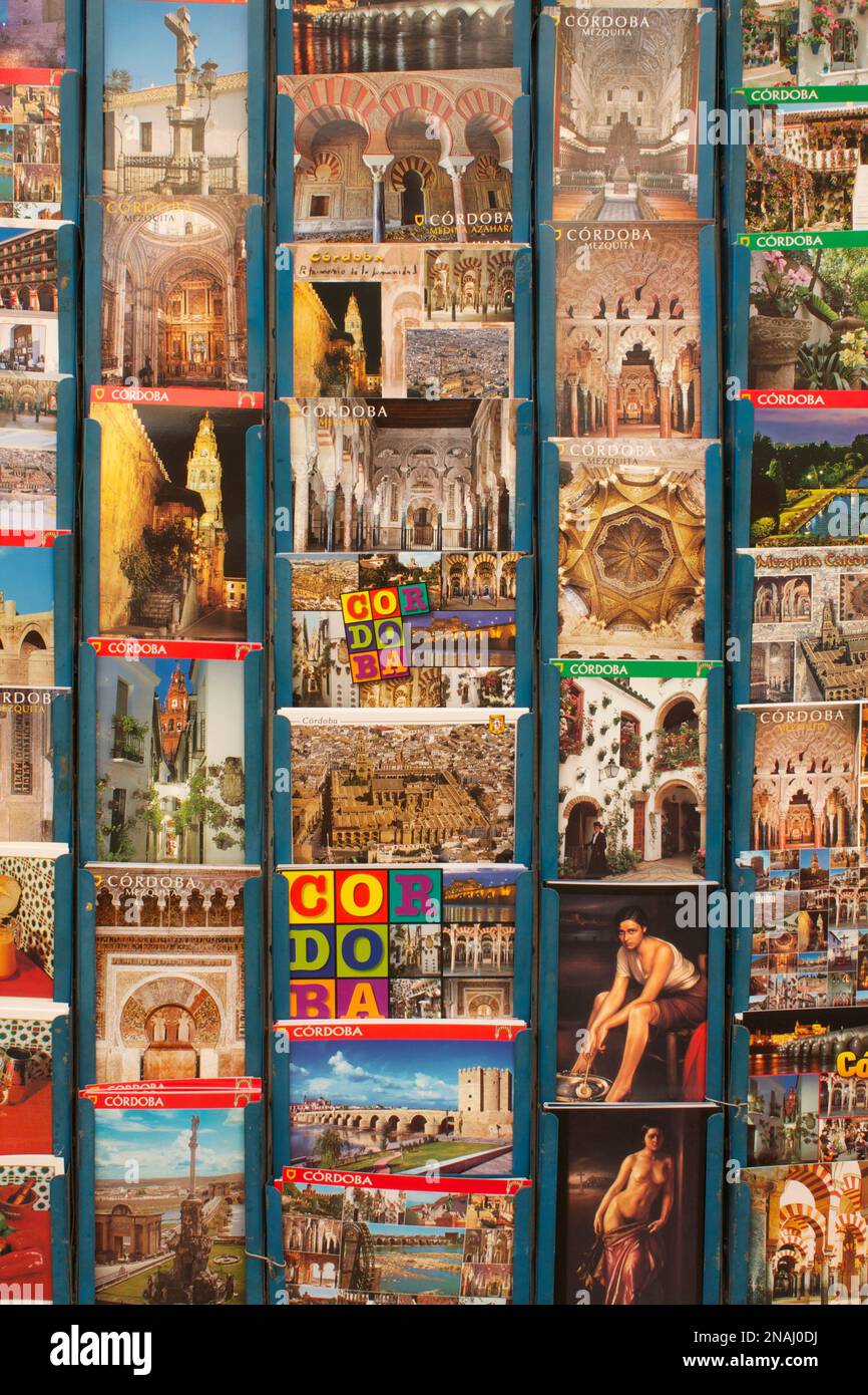 Postcards, Cordoba, Andalusia, Spain Stock Photo