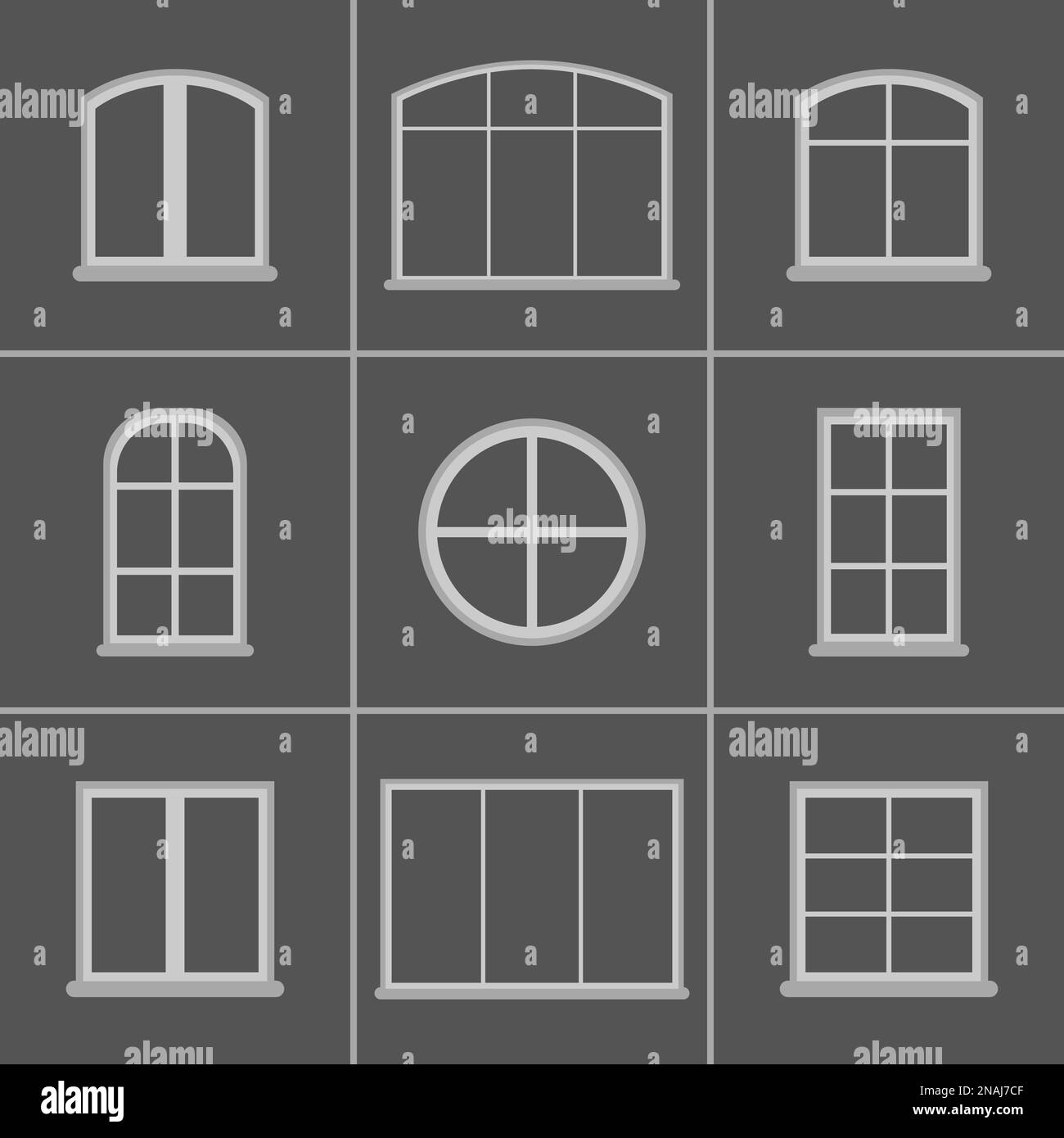 Set of icons on a theme windows Stock Vector Image & Art - Alamy