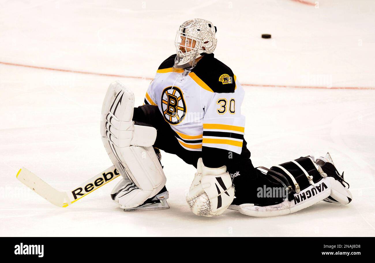 Boston Bruins Goalie Tim Thomas During An NHL Hockey Game Against The ...