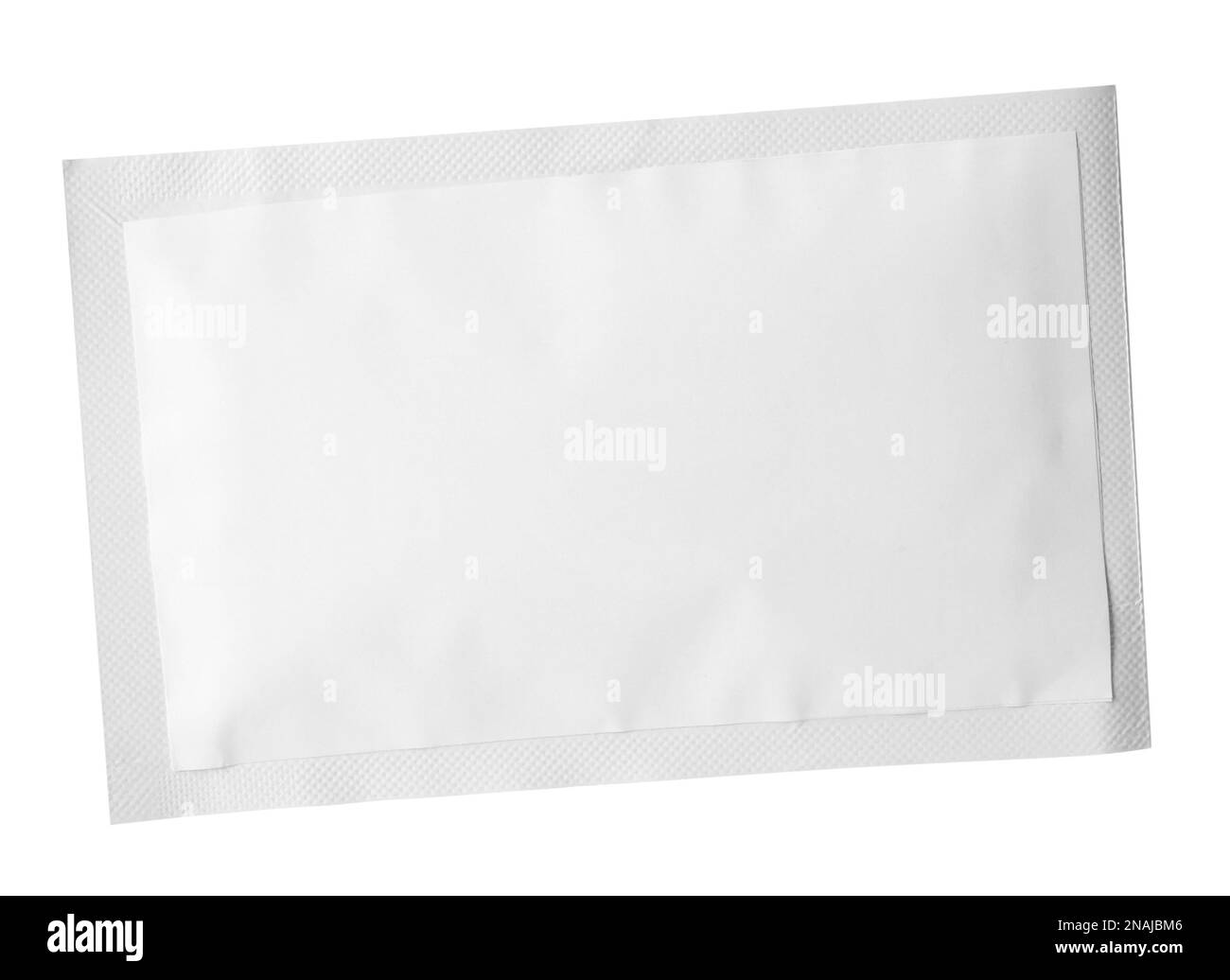 One sachet isolated on white. Single use package Stock Photo Alamy